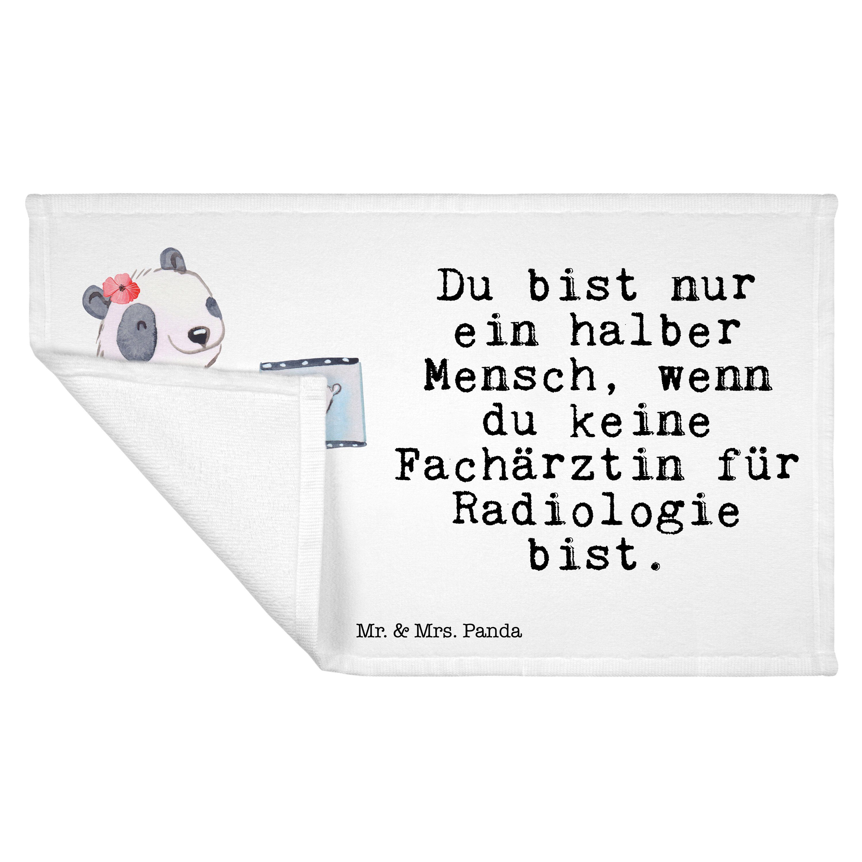Handtuch Radiologie Fachärztin Geschenk, (1-St) Herz Mr. Weiß & mit Dankeschön, Gäs, Mrs. - Panda - für