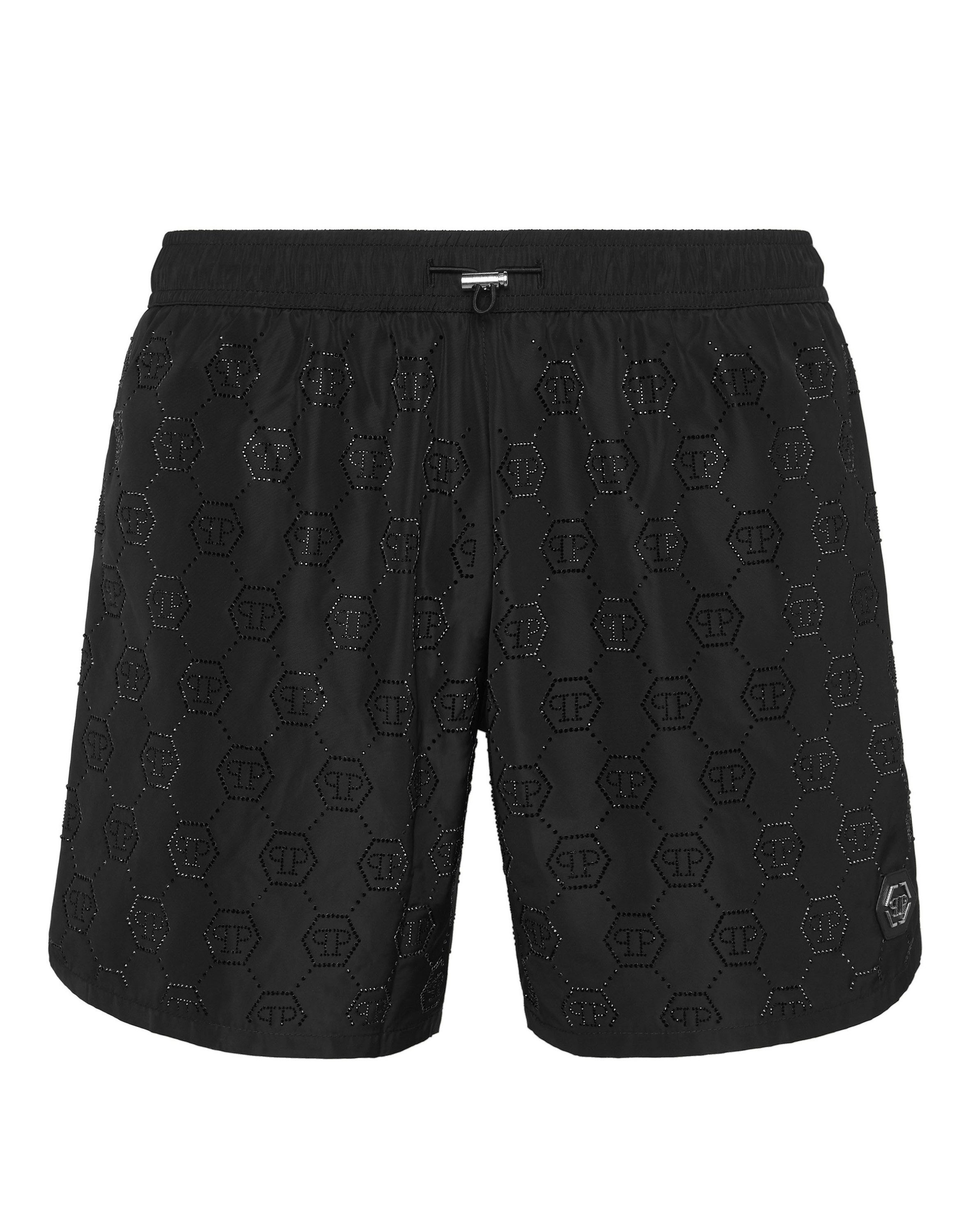 PHILIPP PLEIN Badeshorts Mit Schmucksteinen