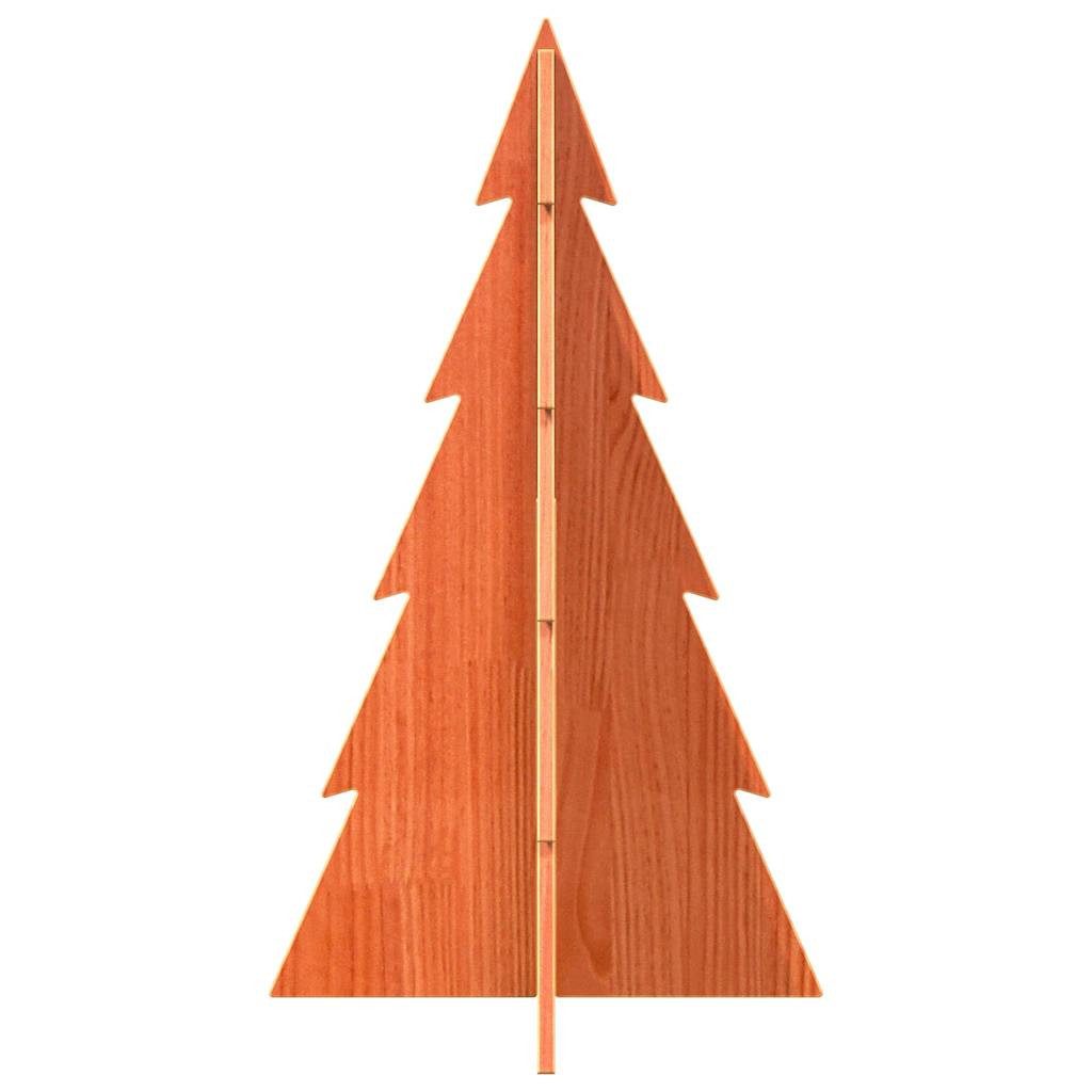 vidaXL Künstlicher Weihnachtsbaum Weihnachtsbaum Holz zum Schmücken 80 cm Massivholz Kiefer