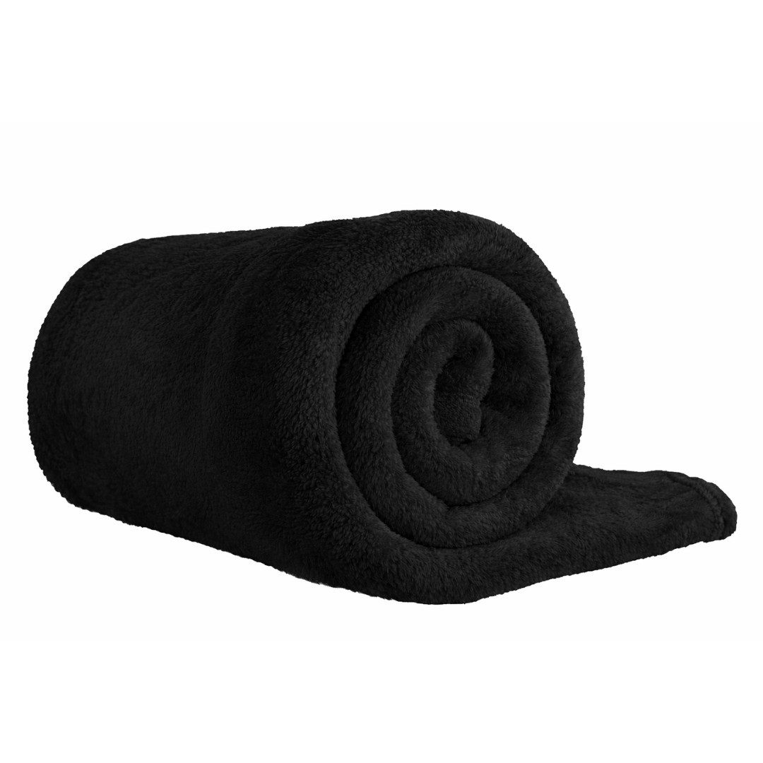 Wohndecke Kuscheldecke aus 100% Polyester, 150x220 cm, Clinotest, Kochfest ohne Einlaufen oder Fusseln, auch als Sofadecke & Tagesdecke