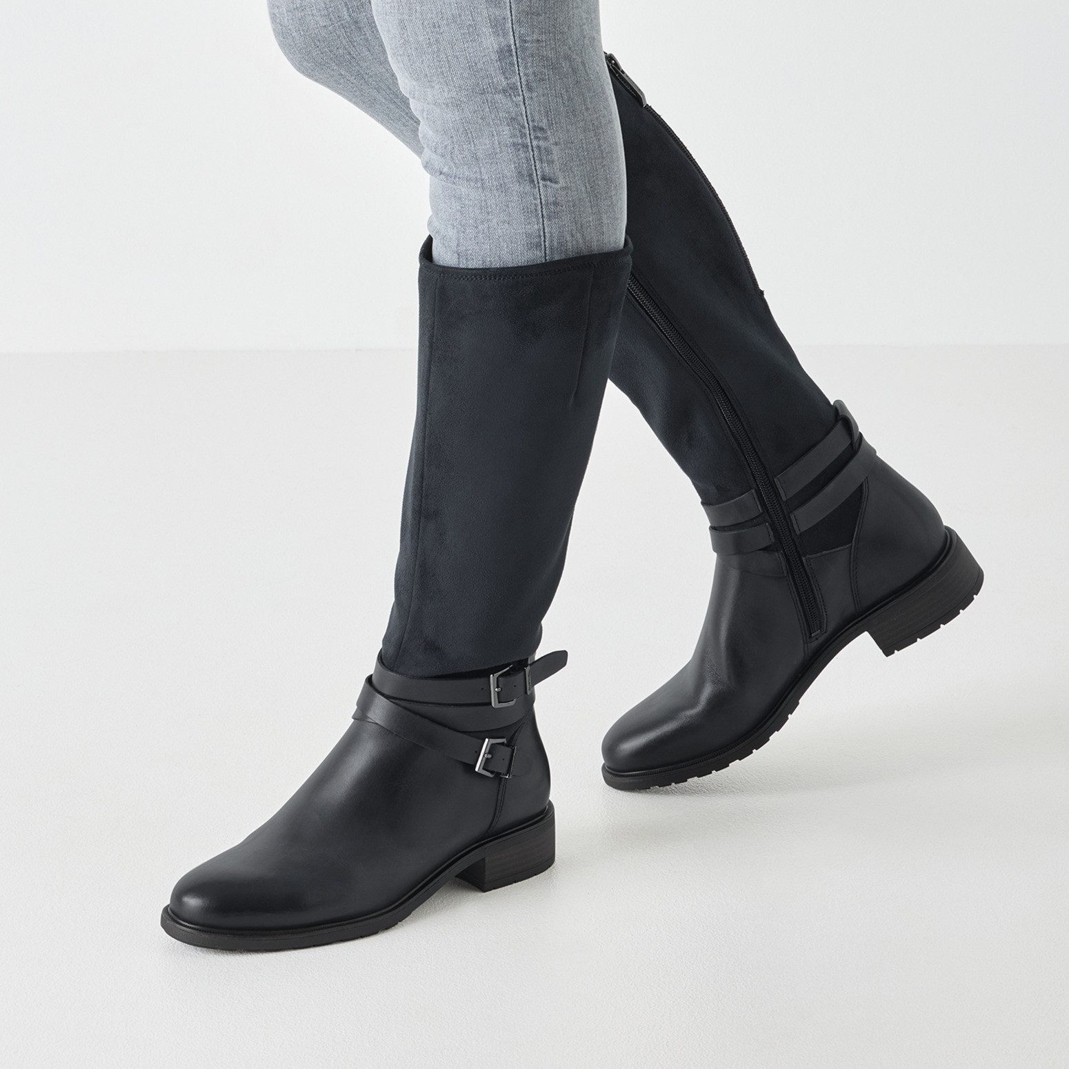 Tamaris Stiefel, Blockabsatz, Langschaftstiefel mit Touch it-Ausstattung