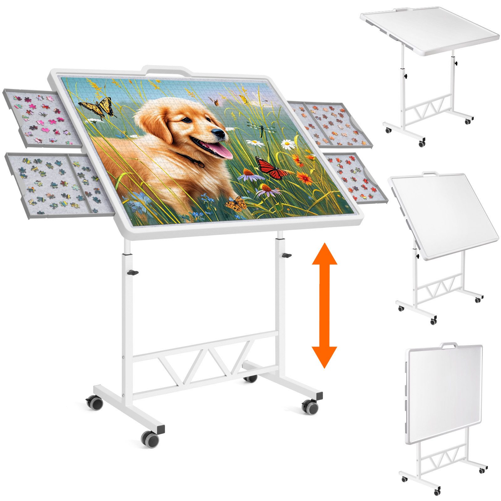 Lifewit Puzzleunterlage Puzzlebrett Tragbar Puzzle mit Filzmatte Multifunktionaler Puzzletisch