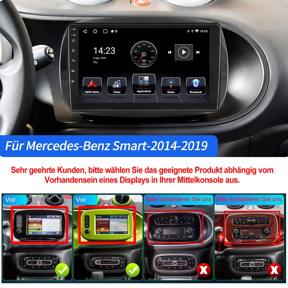 Ruiya Compatibel met Mercedes-Benz Smart Forfour W453 middenconsole opbergbox, Smart Forfour armleuning organizer tray middenarmsteun handschoenenvak opbergdoos Smart Forfour accessoires
