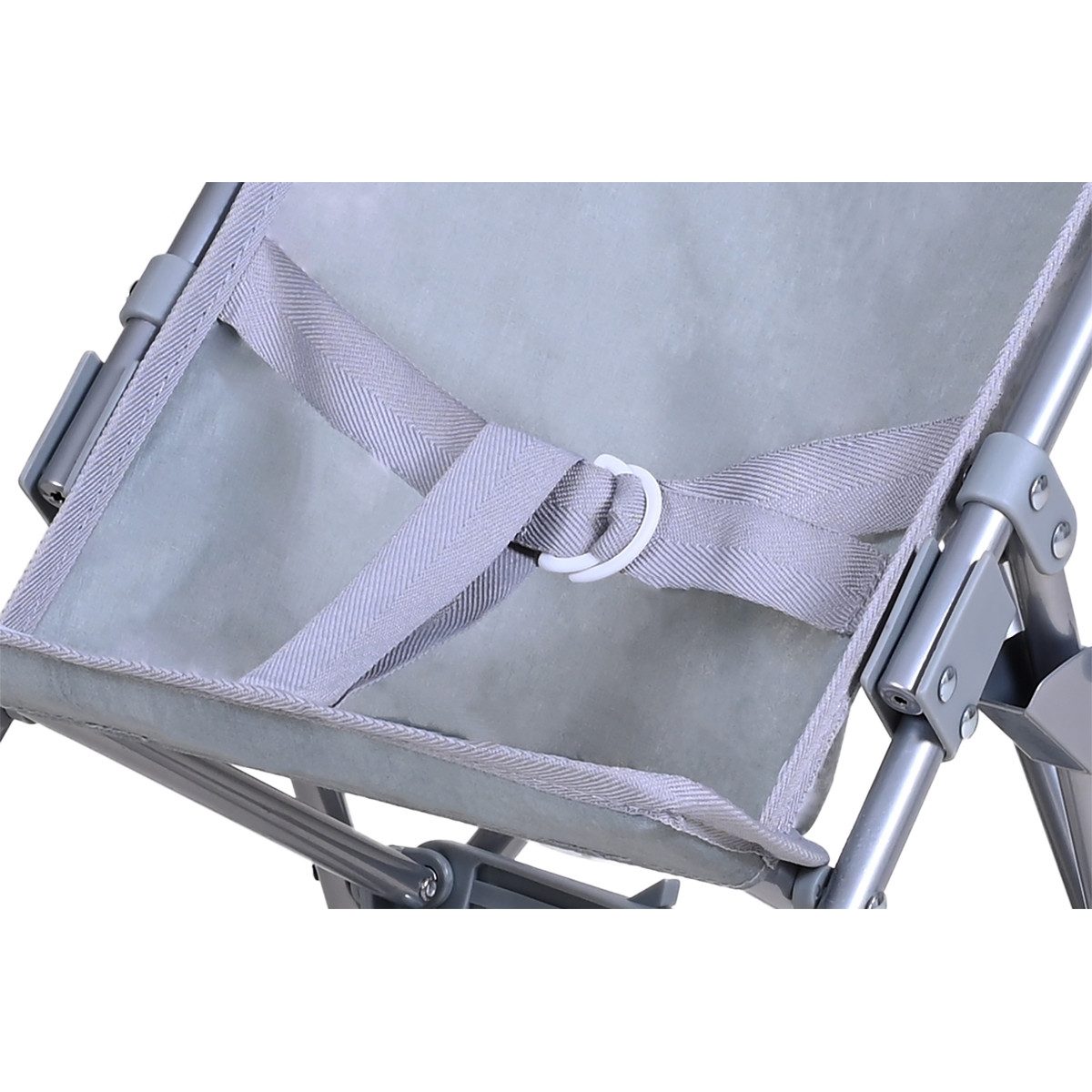Knorrtoys® Puppenbuggy Puppenbuggy Sim mit Sternen zusammenklappbar grau/weiß/rosa 42x27x55cm