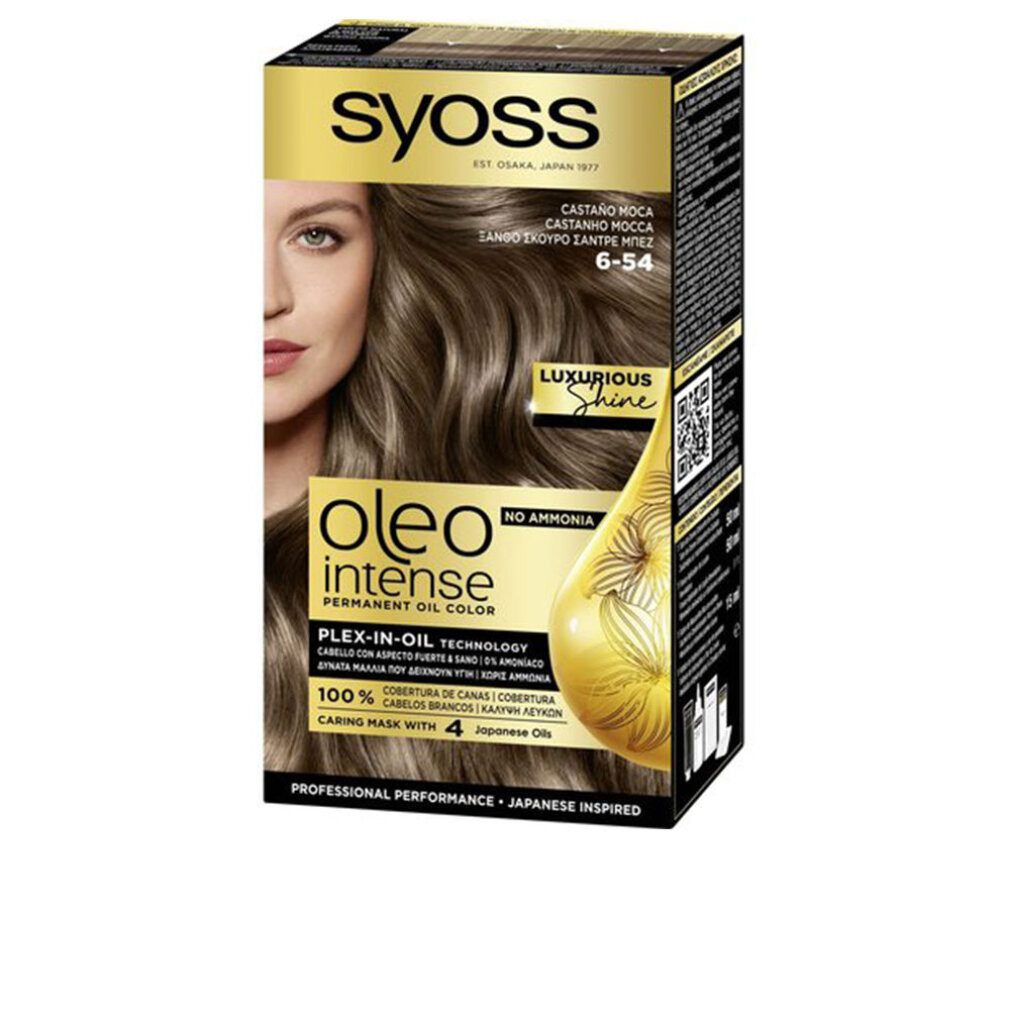 Syoss Haarpflege-Set OLEO INTENSE ammoniakfreies Färbemittel #6-54 dunkel mokkablond