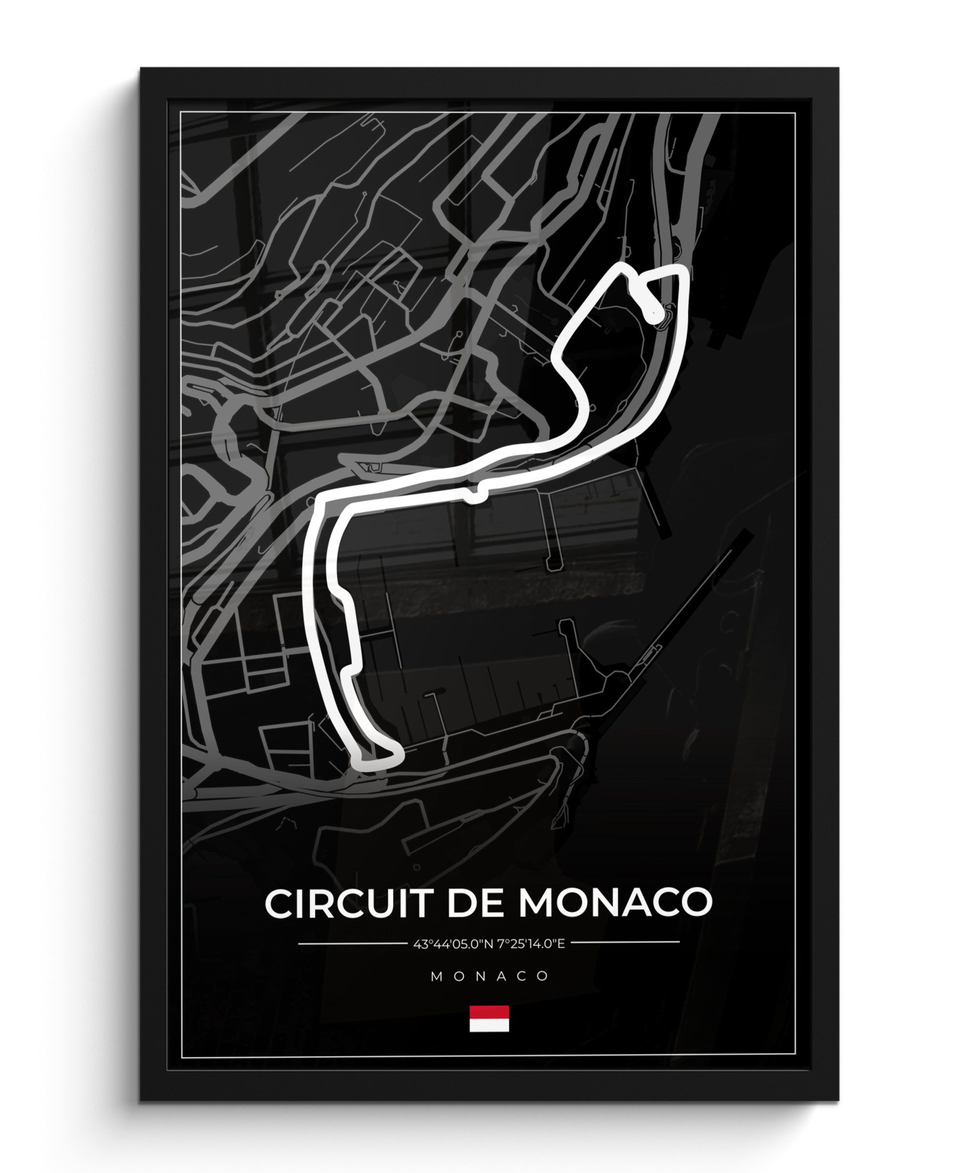 MuchoWow Poster Monaco - Formel 1 - Circuit de Monaco - Rennstrecke - Schwa günstig online kaufen