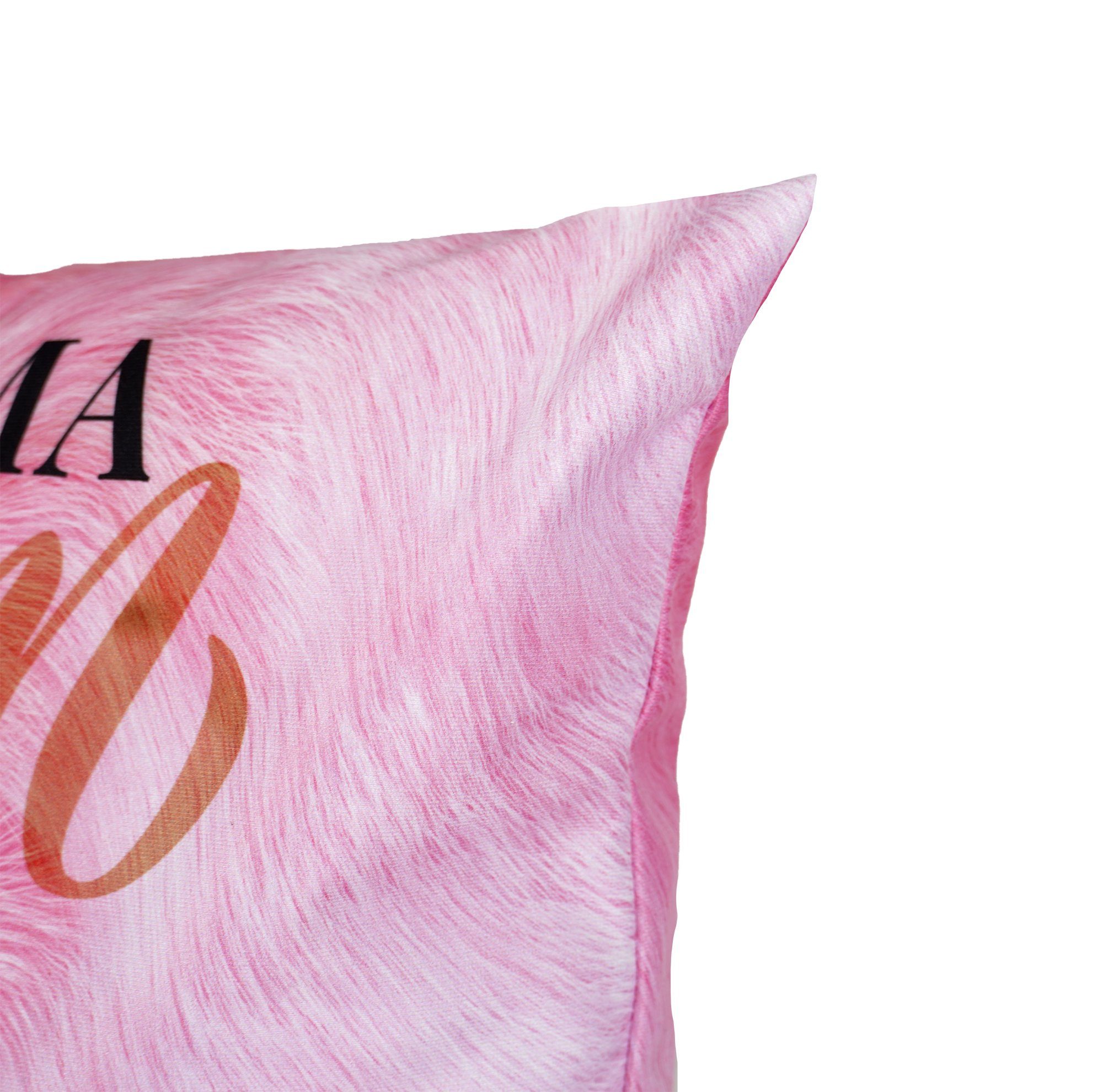 queence Dekokissen 2 Kissenbezug, befüllen, zum Pink selber - Zierkissen Geburtstag, 40x40 Reißverschluss cm, mit mit Geschenk, Kissenhülle Taschen