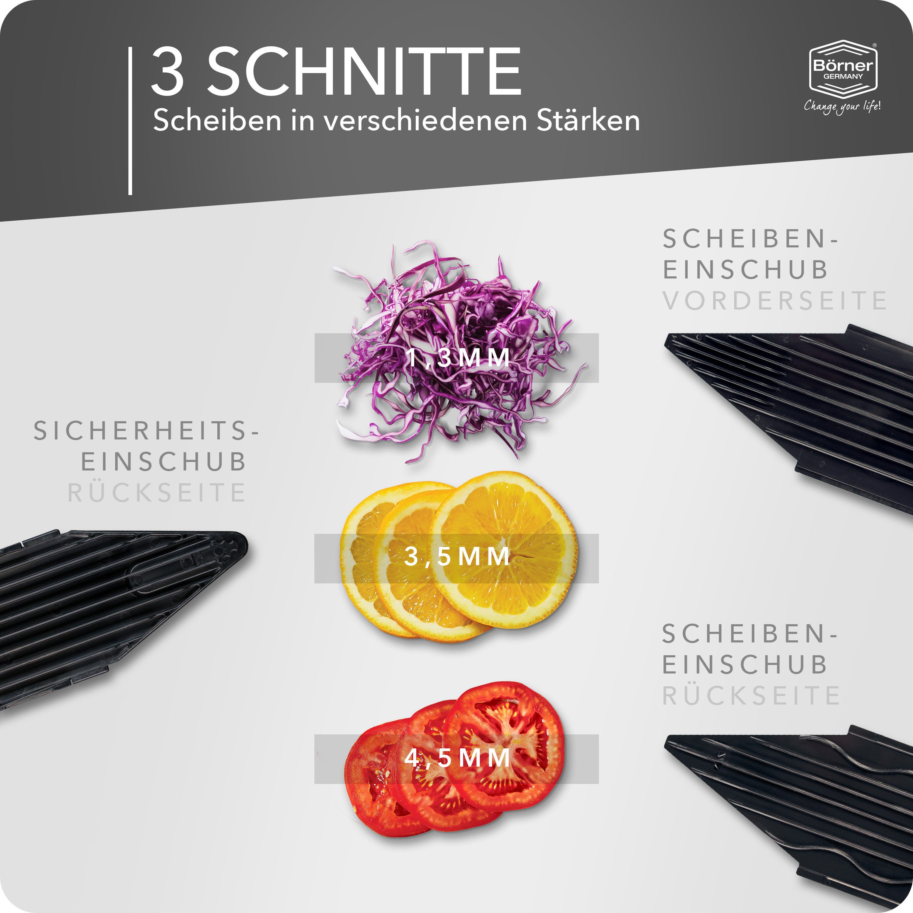 Börner Gemüsehobel Gemüsehobel V6 ExclusiveLine Basis Set