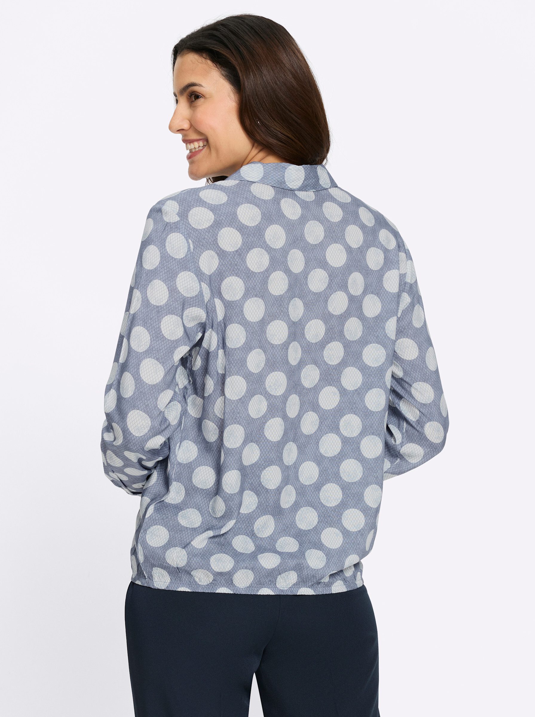 Witt Klassische Bluse Druck-Bluse Langarm