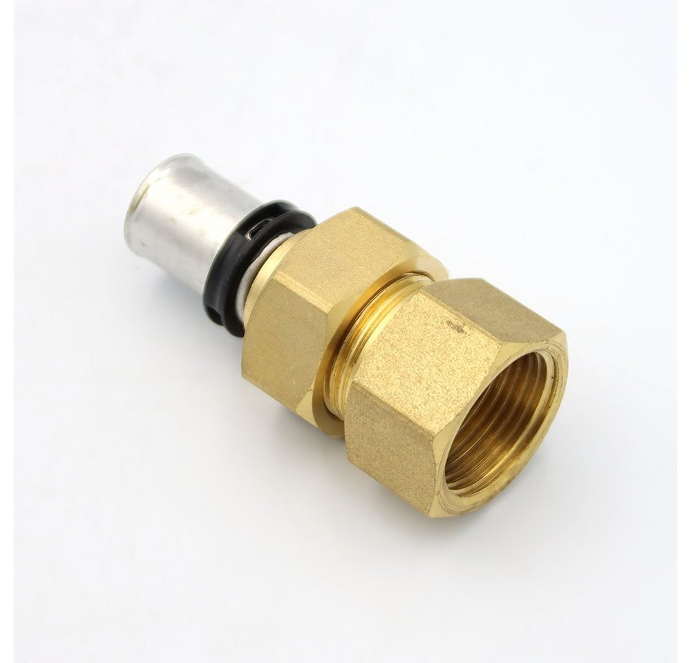 Thumbnail - PipeTec Deutschland Pressfitting Pipetec Pressfitting Verschraubung 16x2 mm 3/4 Zoll IG TH Kontur