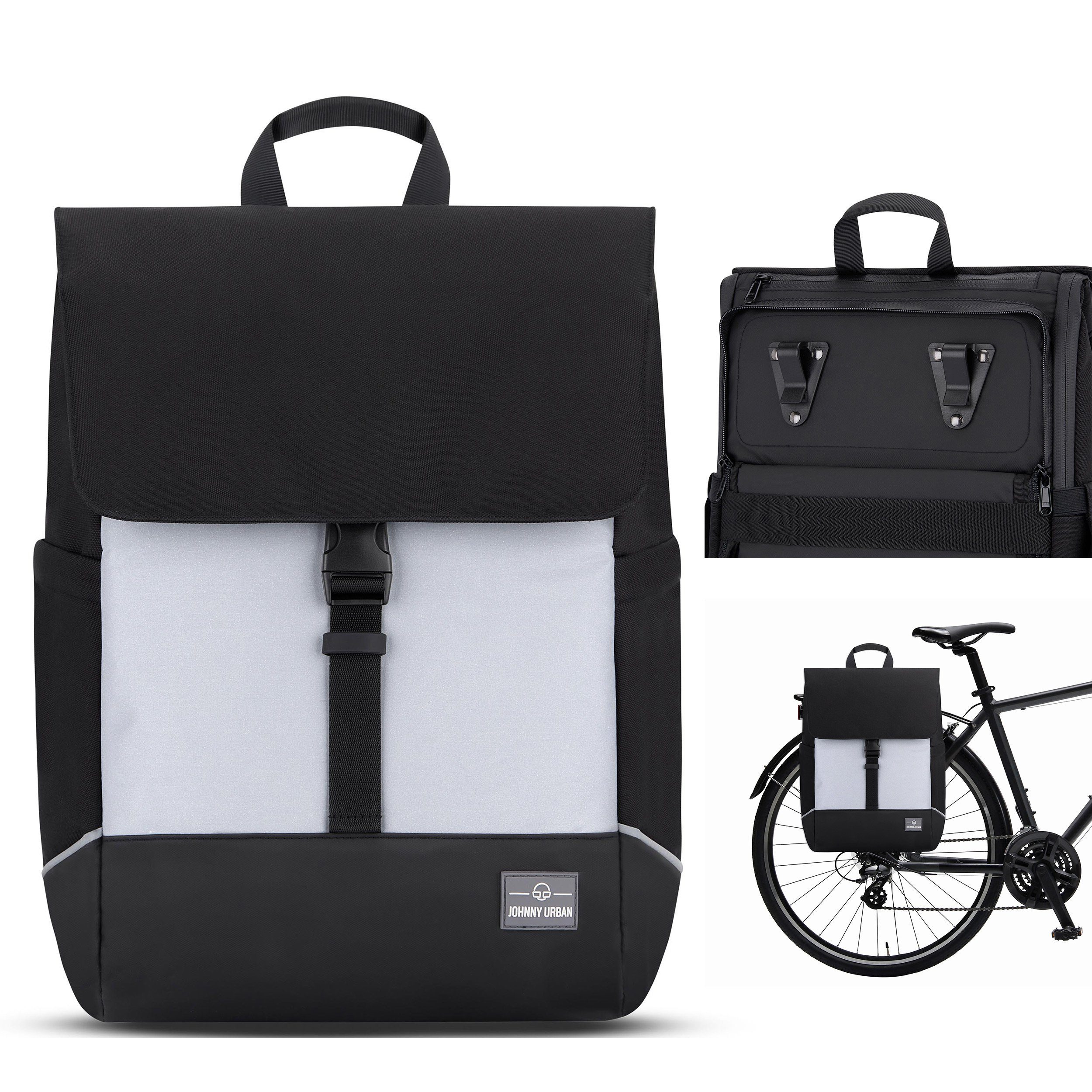 Johnny Urban Fahrradtasche Mika Bike (1-tlg), Flexible Größe, Gepolstertes Laptopfach, Wasserabweisend