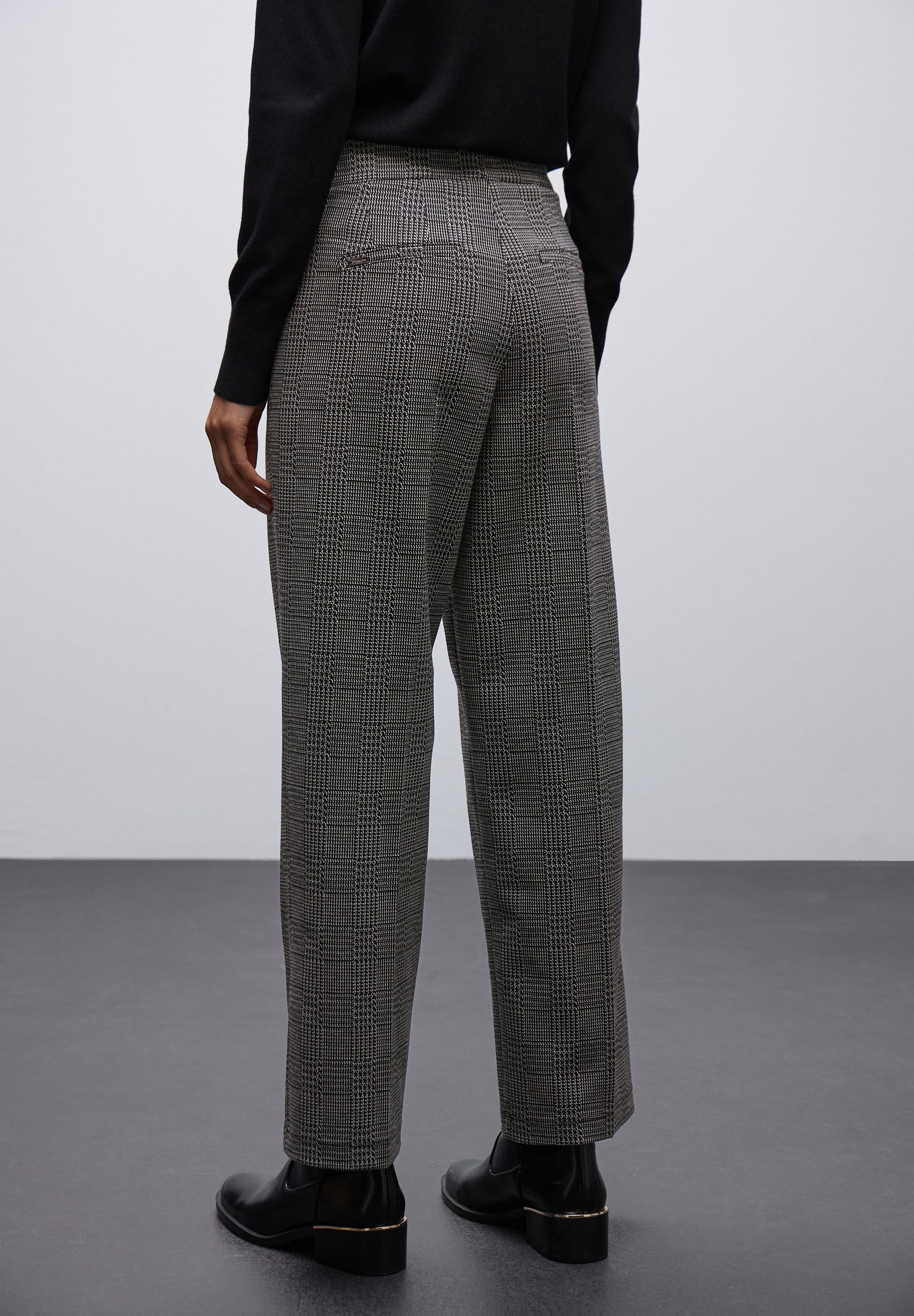 STREET ONE Webhose mit Karo Muster günstig online kaufen