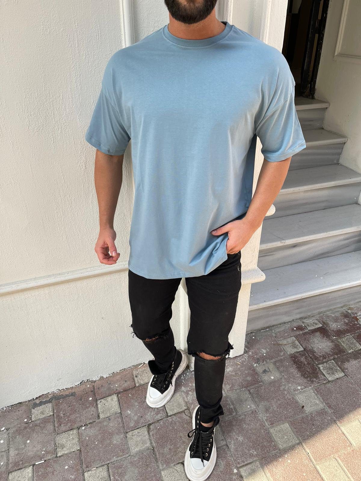 Megaman Jeans Oversize-Shirt Oversize Herren T-Shirt günstig online kaufen