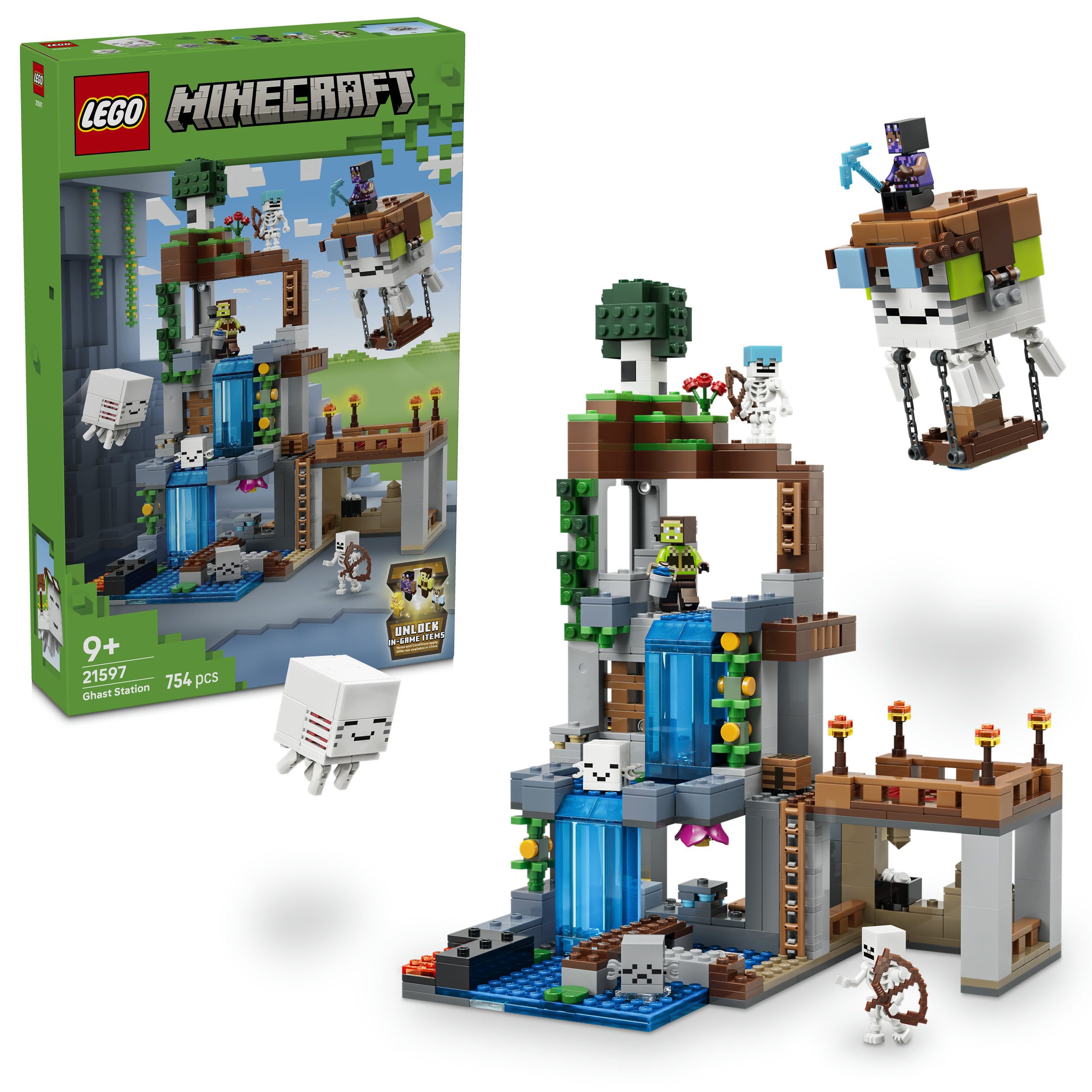 LEGO® Ghast-Station (21597), LEGO Minecraft Konstruktionsspielsteine, (754 St), Made in Europe