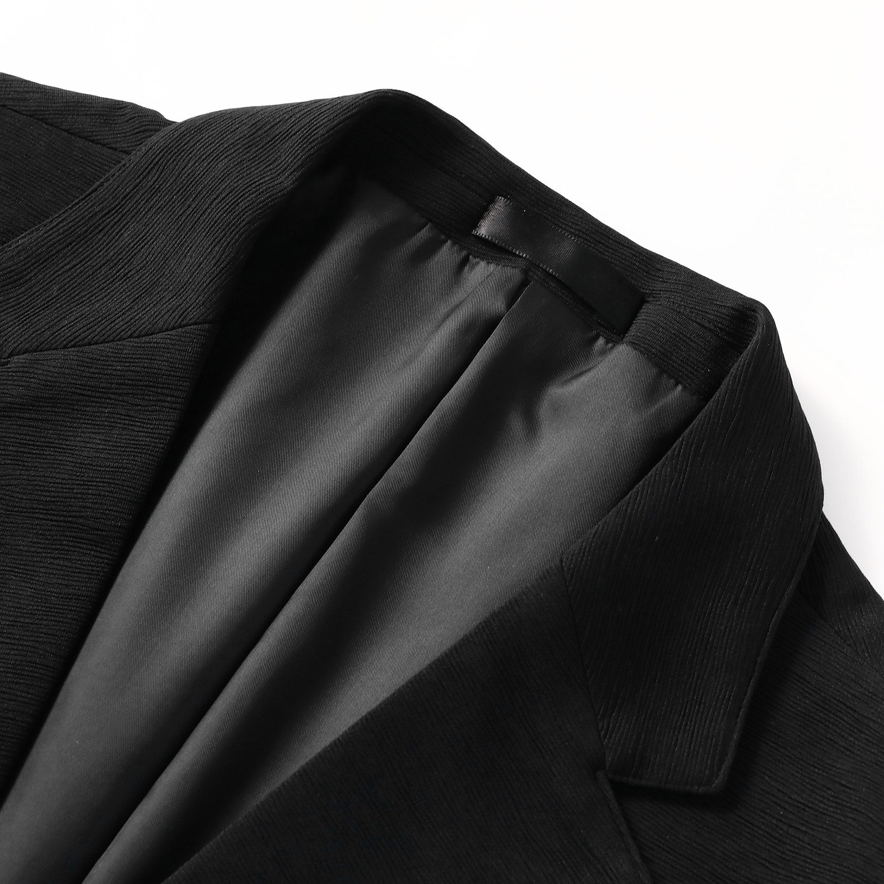 Allthemen Anzugsakko Herren 2 Knöpfe Sakko mit Wellenstruktur Casual Blazer