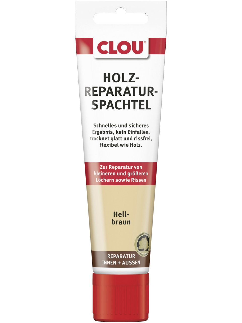 CLOU Spachtelmasse Clou Holzreparatur-Spachtel 55 g hellbraun