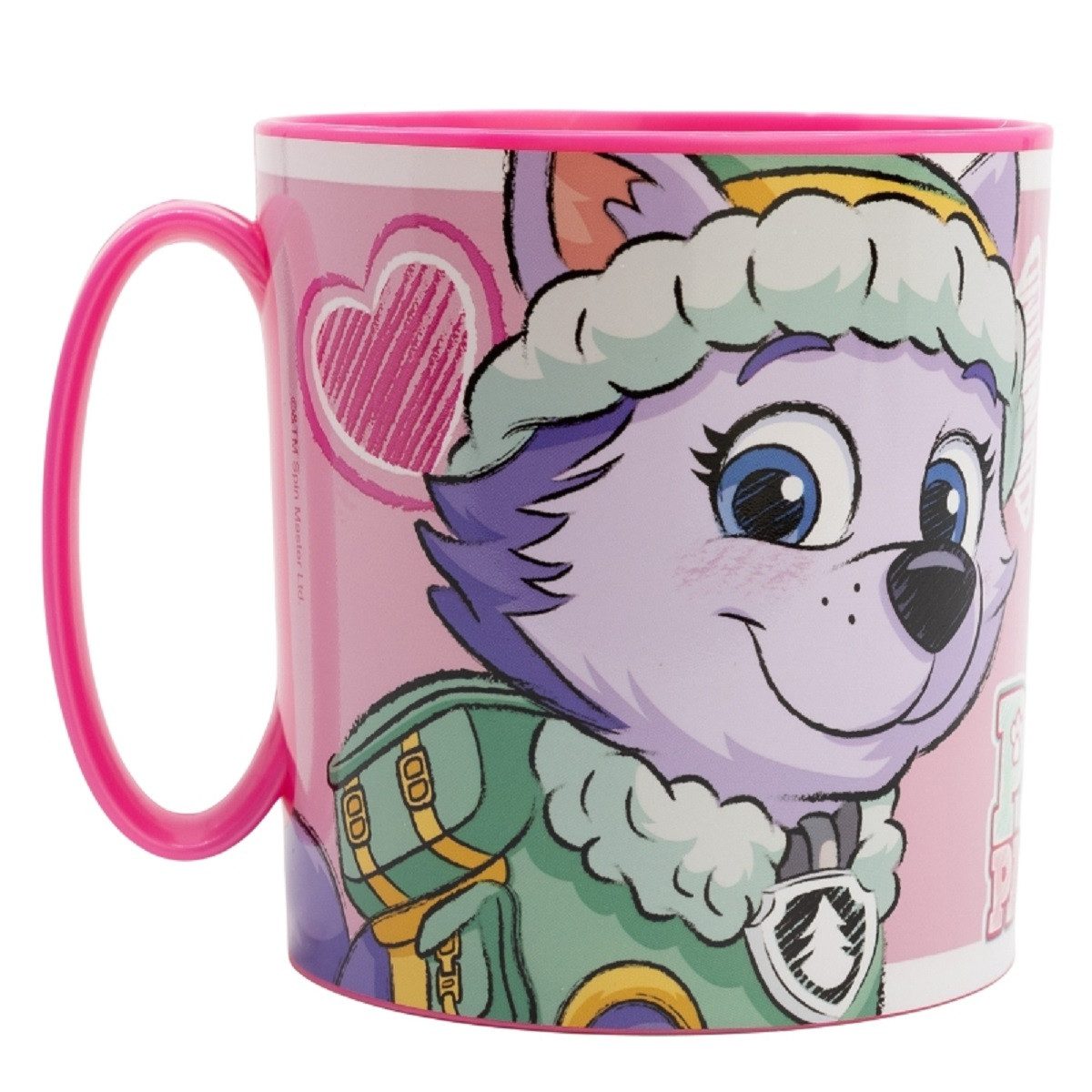 PAW PATROL Becher - Mikrowellengeeigneter Kunststoffbecher 390 ml – für Kinder, 1-tlg., perfekt für Kinderhände, ideal für den täglichen Einsatz