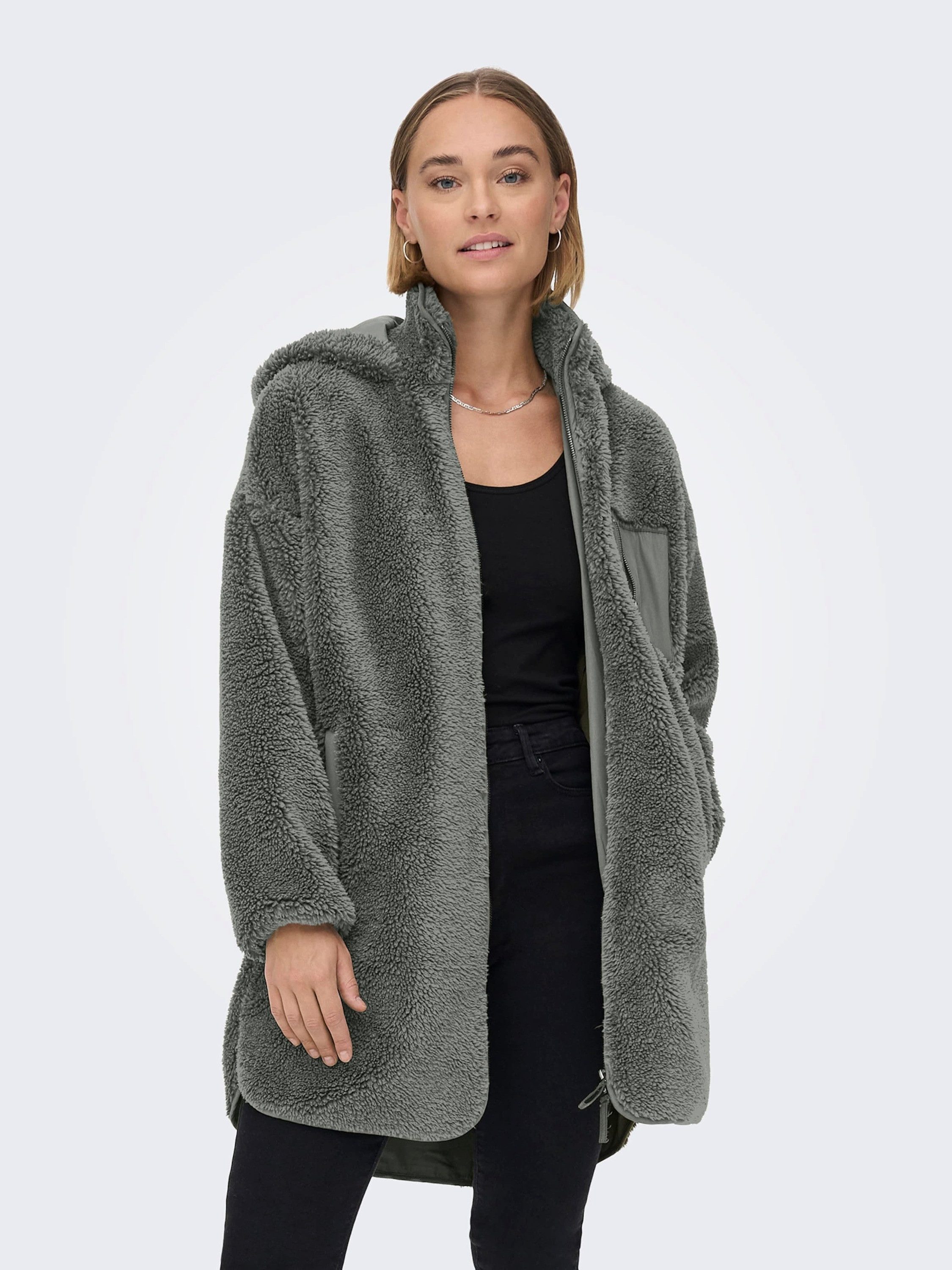 ONLY Kurzmantel ONLSascha (1-tlg) Plain/ohne Details