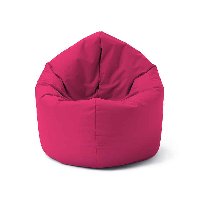 Lumaland Sitzsack »Indoor & Outdoor Sitzkissen Bean Bag Bodenkissen«, XXL 300L gaming 80x75x35 Lounge groß draußen pink