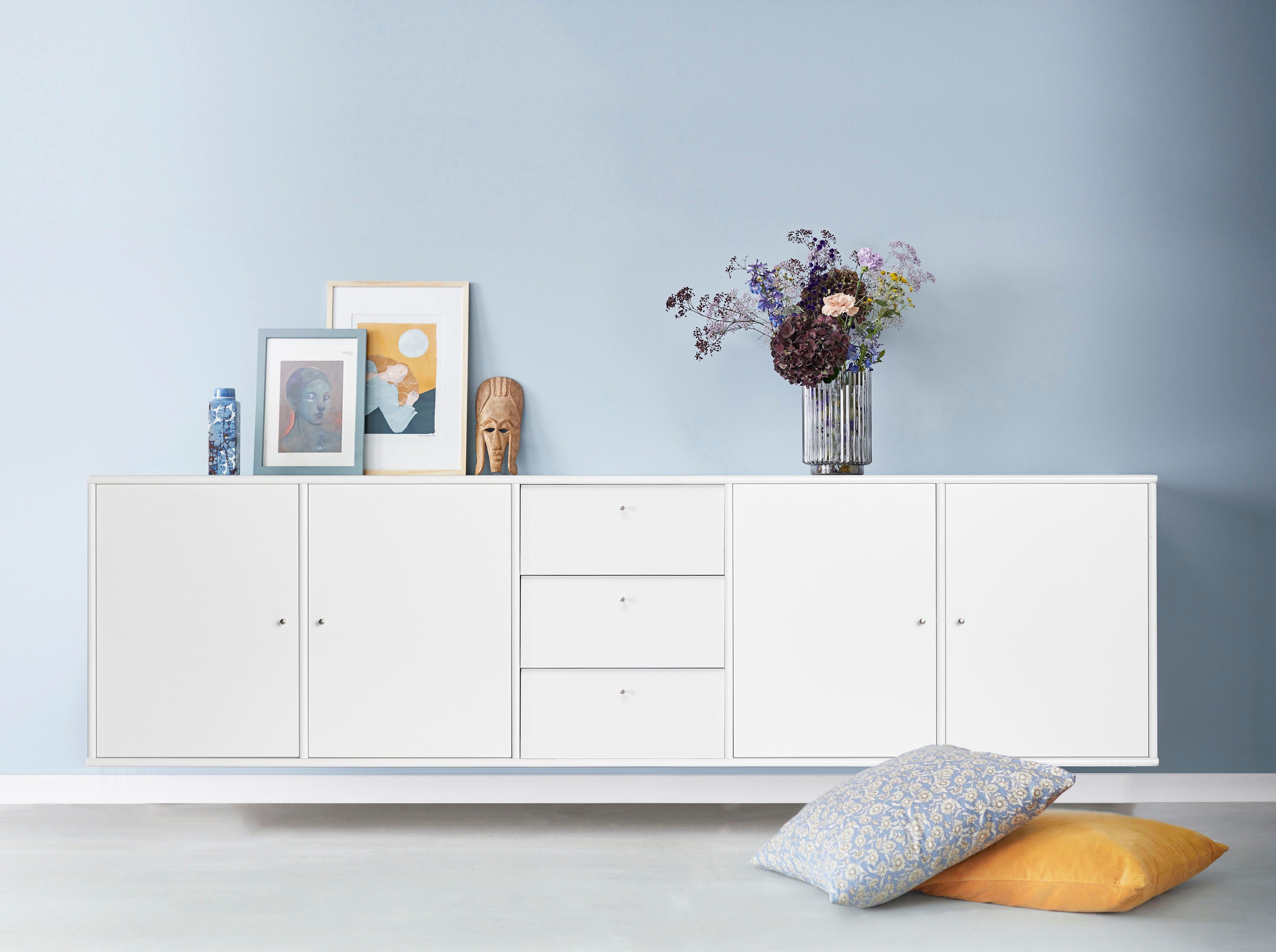 Hammel Furniture Sideboard Mistral, Hochwertig Schrank, hängend/stehend  montierbar, mit Türen und Schubladen, B: 220 cm, anpassungsbar Designmöbel
