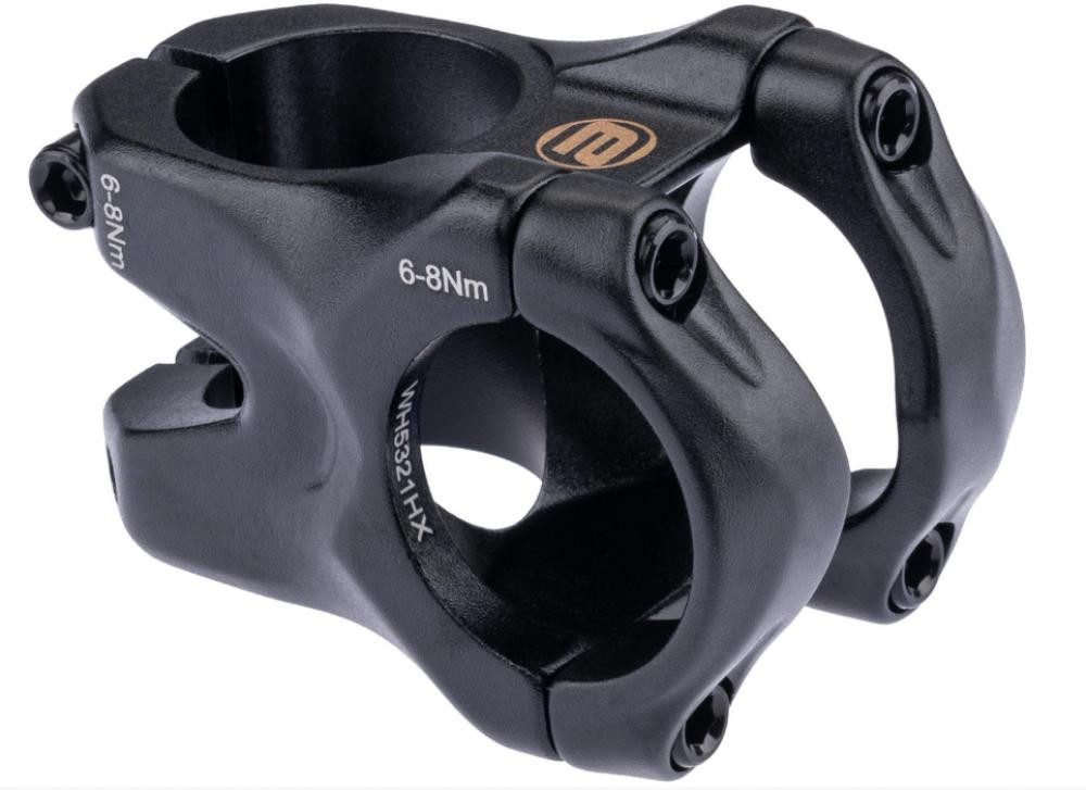 Ergotec Fahrradlenker ERGOTEC Vorbau Bass Ahead 35mm Aluminium 6061 T6 schwarz/gold teilbar