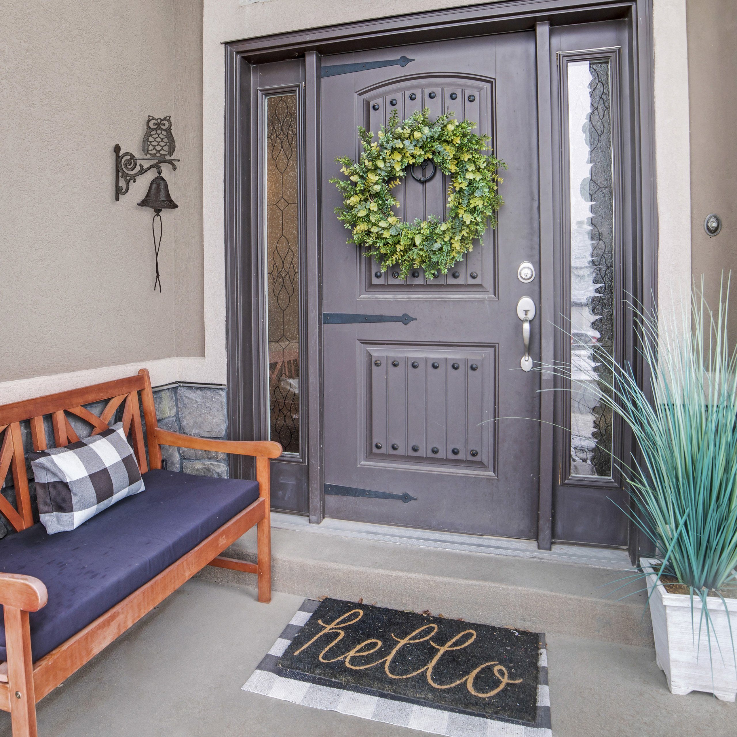 relaxdays Dekoobjekt Türglocke Gusseisen Eule günstig online kaufen