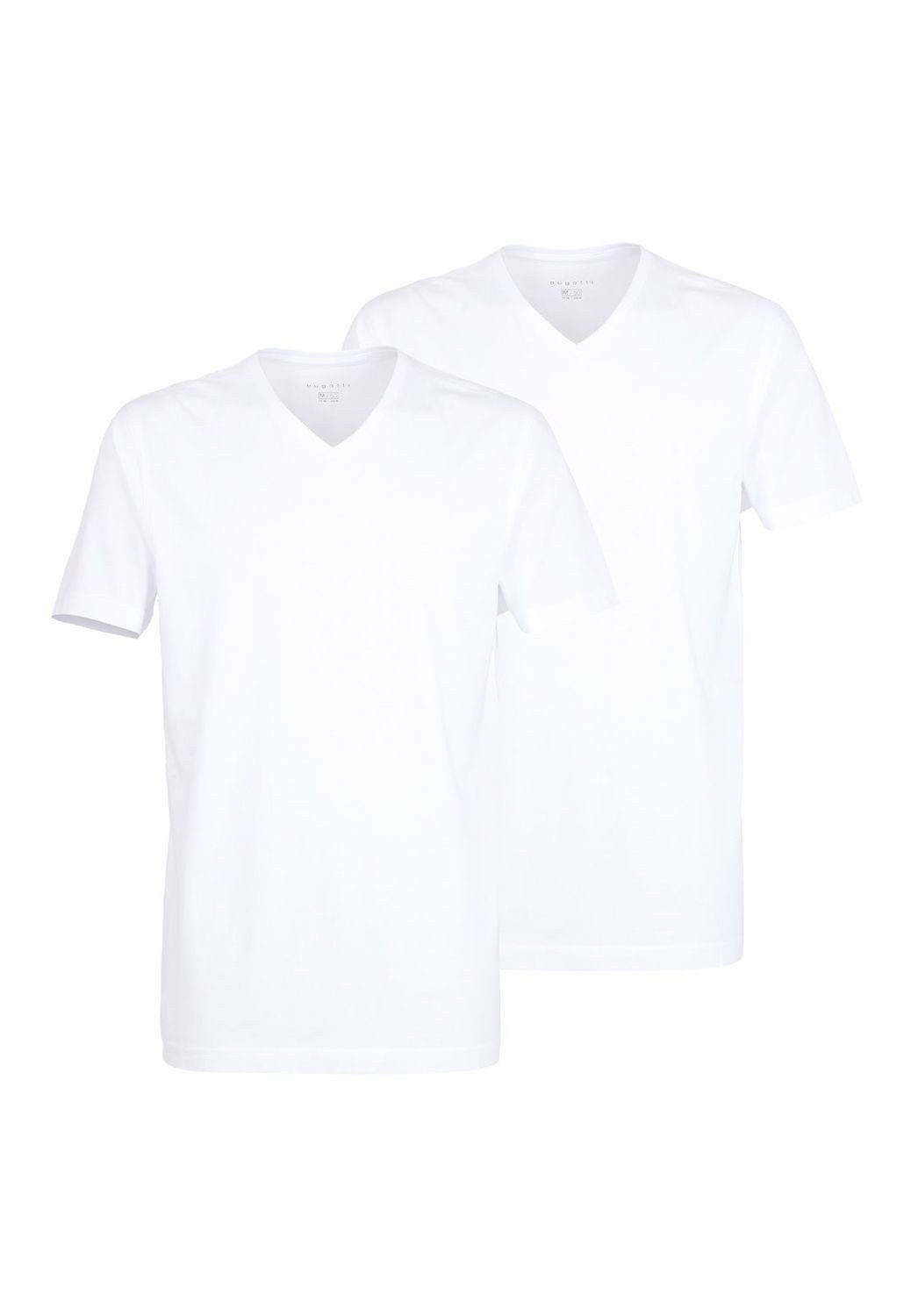 bugatti T-Shirt BARI (Set, 2-tlg., 2er-Pack) V-Ausschnitt, Kurzarm, Slim Fi günstig online kaufen