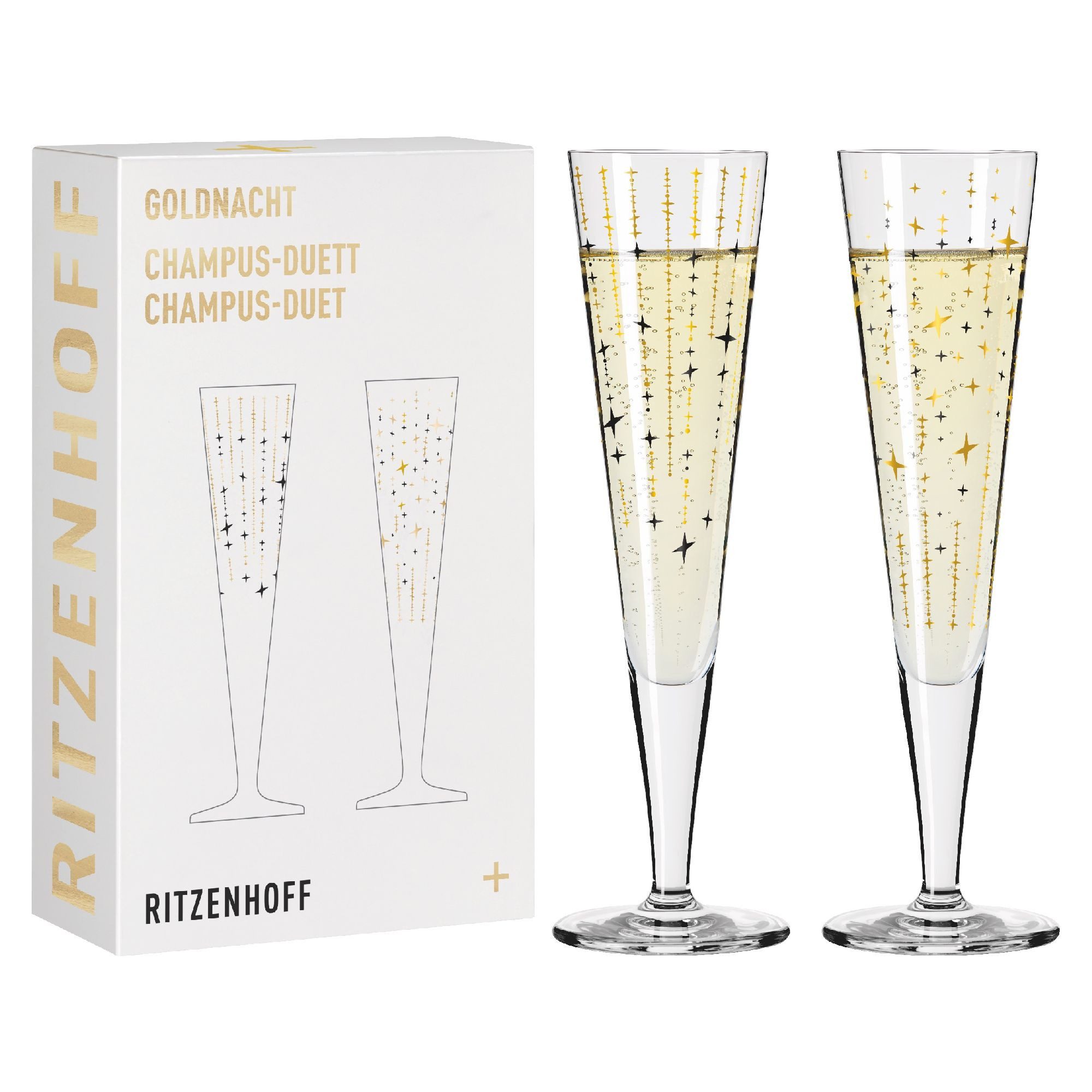 Sektglas Goldnacht
