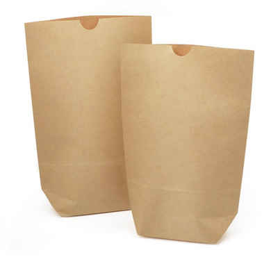 Homewit Geschenkpapier »60 Papiertüten Tütchen Papier-Beutel Mini Geschenktüten Kraftpapier Tüten«, (60St), für Geschenktüten Ostertüten Brote Keks Verpackung