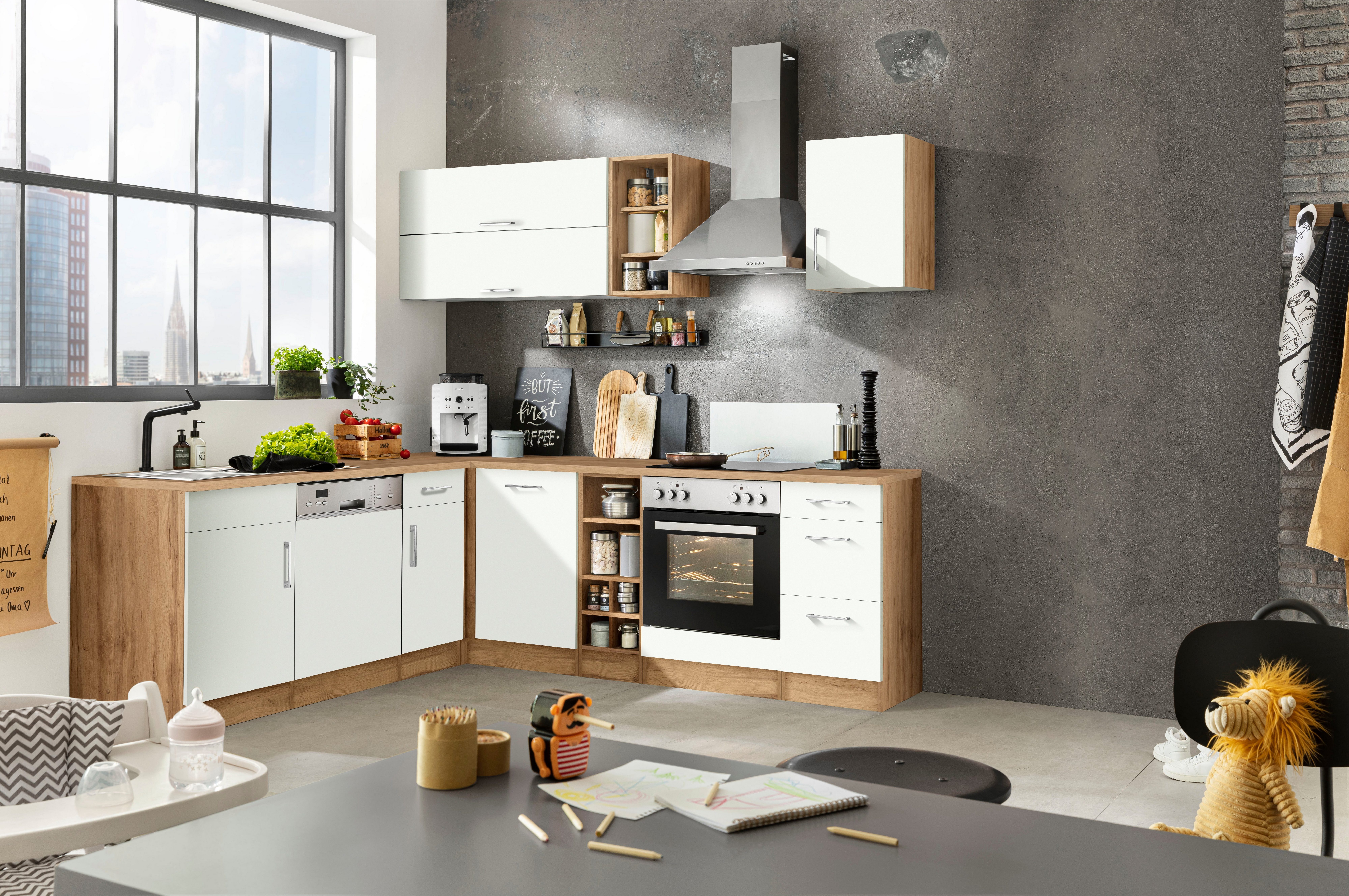 KOCHSTATION Winkelküche KS-Colmar, ohne E-Geräte, Stellbreite 210/240 cm günstig online kaufen