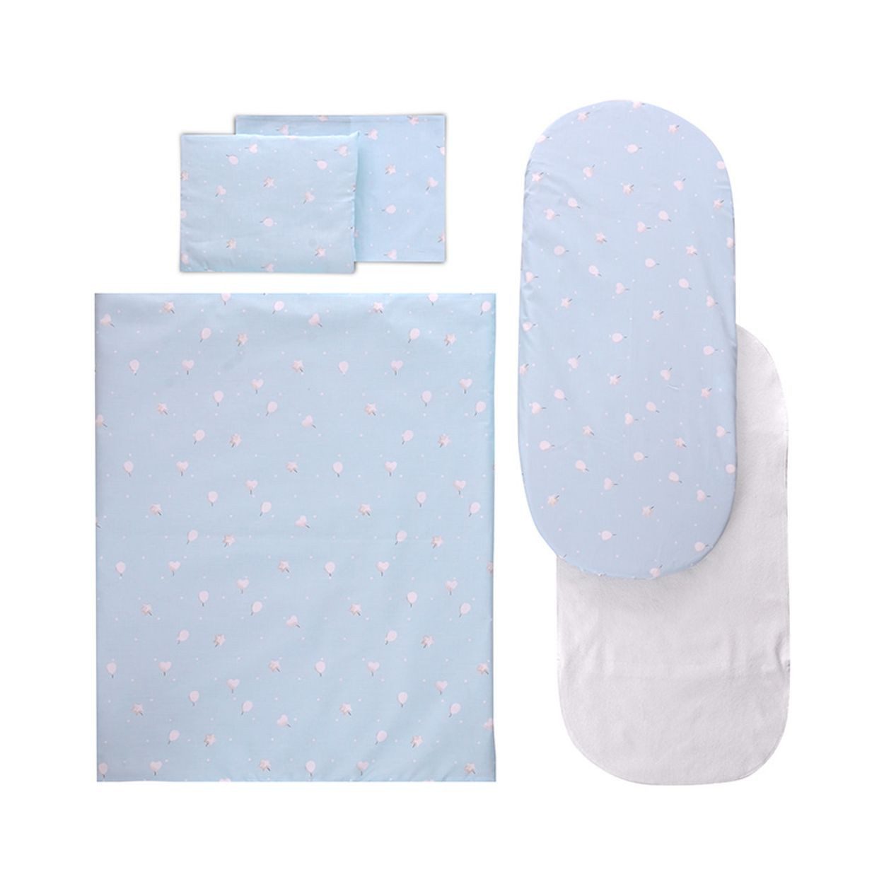 Lorelli Babybettwäsche Kinderwagen-Bettwäscheset 5tlg, Baumwolle, 5 günstig online kaufen