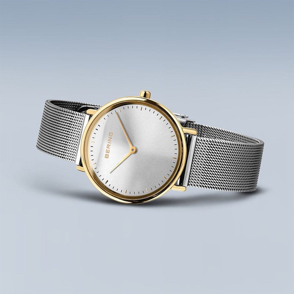 Bering Quarzuhr Bering Ultra Slim gold glänzend 15729-010 15729-010, Hochwertiges Produkt mit zeitlosem Design, sorgfältiger Verarbeitung