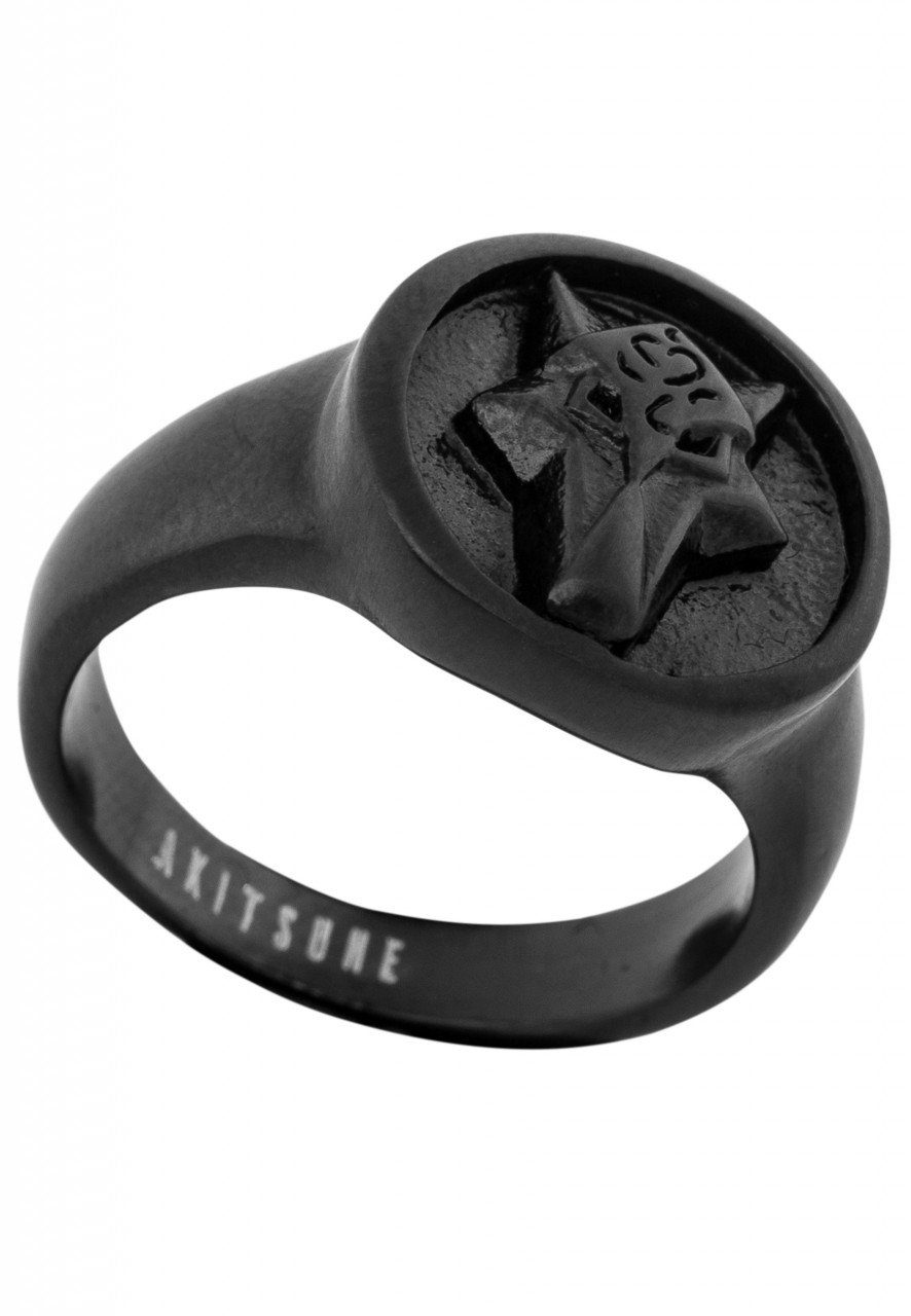 Siegelring Ferus Ring Mattschwarz EU 65 - UK V - US 11