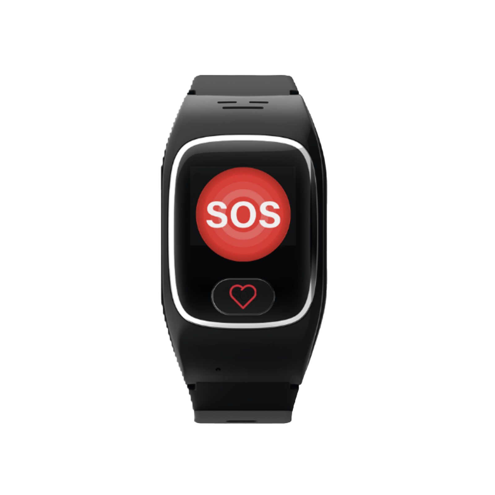 JAMES B8 Senioren Smartwatch Notrufuhr SOS & GPS Smartwatch schwarz