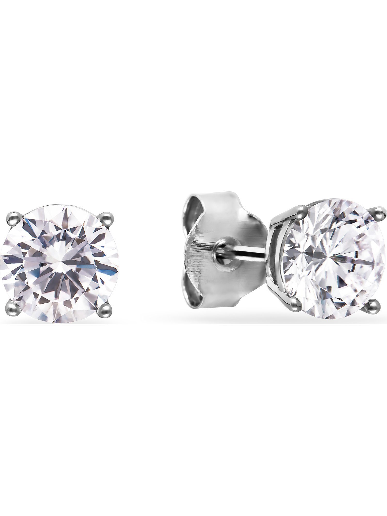 FAVS Paar Ohrstecker FAVS Damen-Ohrstecker 925er Silber 2 Zirkonia