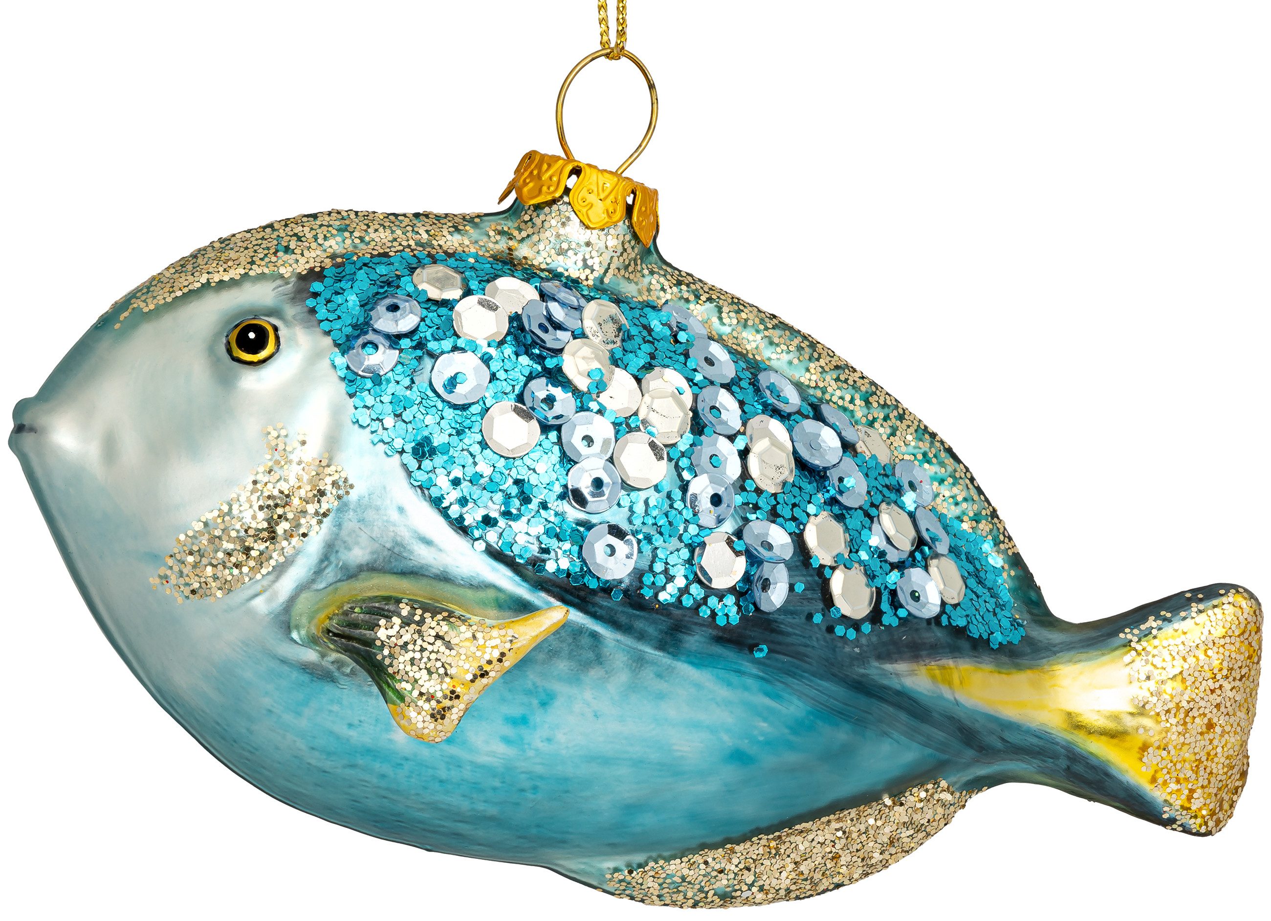 SIKORA Christbaumschmuck Doktorfisch besondere Weihnachtskugel Glas Anhänge günstig online kaufen