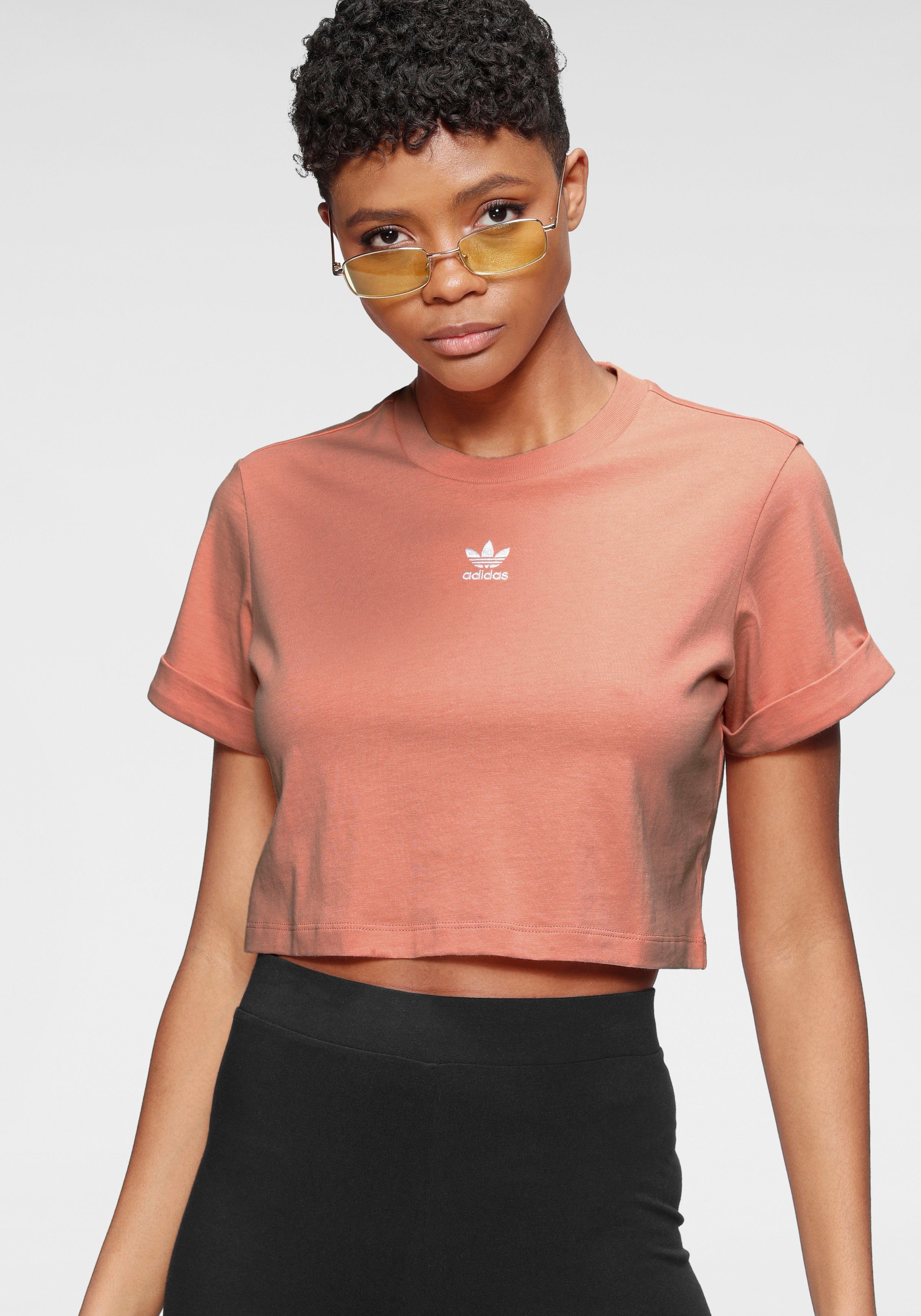 adidas Originals T-Shirt »ADICOLOR ESSENTIALS CROPPED TEE«