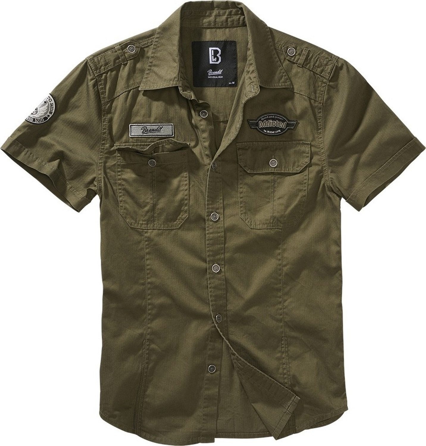 Brandit Langarmhemd Luis Vintage Shirt Short Sleeve