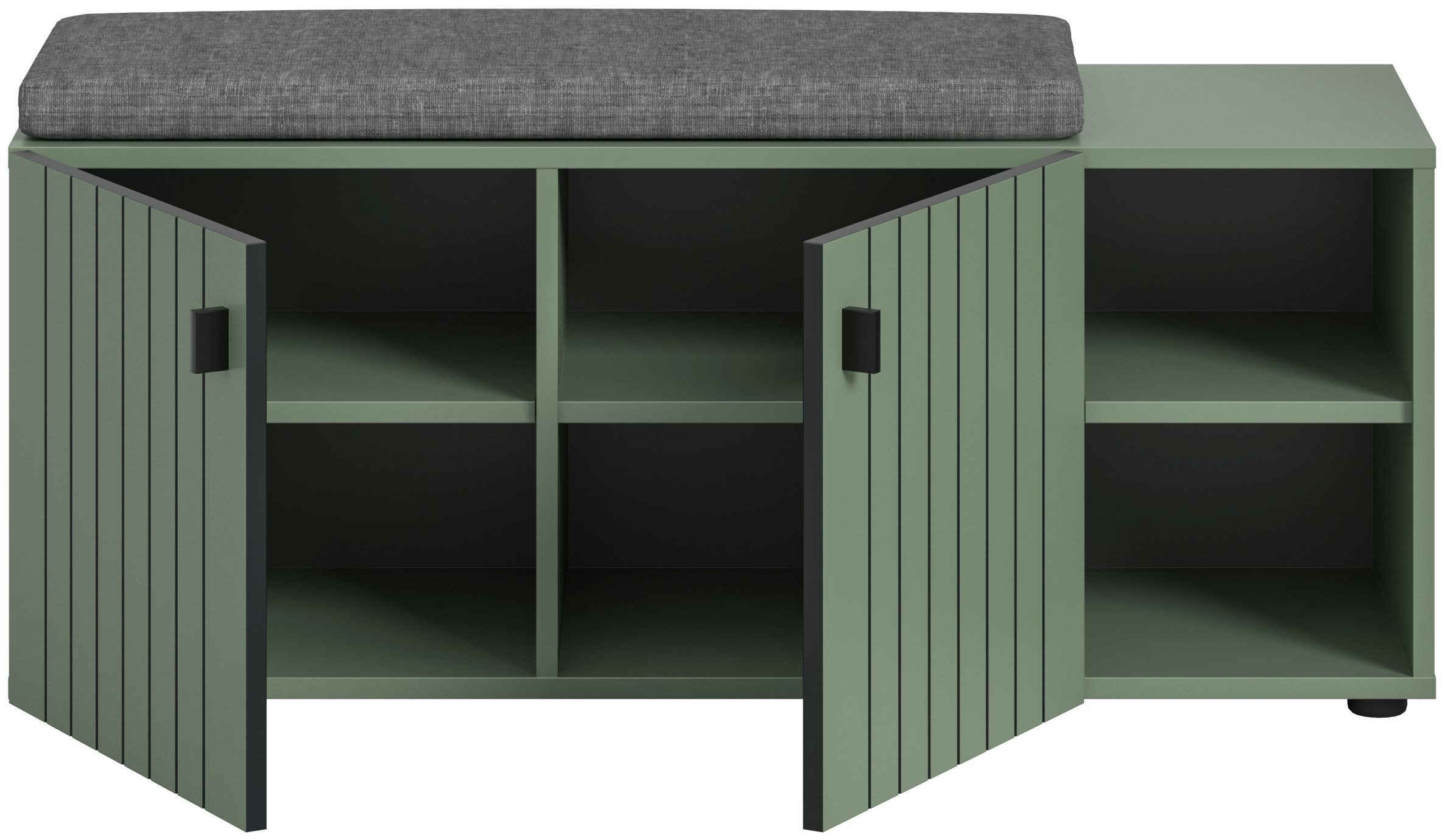 xonox.home Sitzbank, inkl. Sitzkissen in Smoke Green Nachbildung B/H/T ca.: 106/43/37 cm