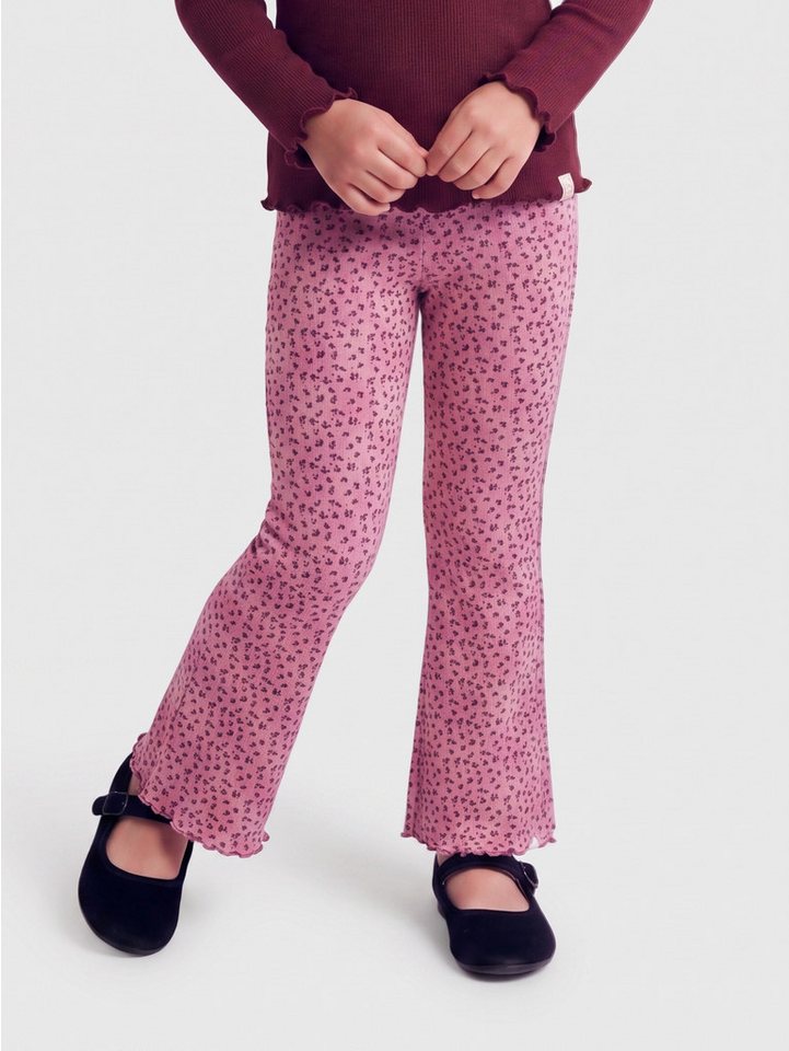KIDS ONLY Leggings KMGTRINNY LIFE AOP FLARED LEGGINS VD JRS Baumwollmischung, figurbetont