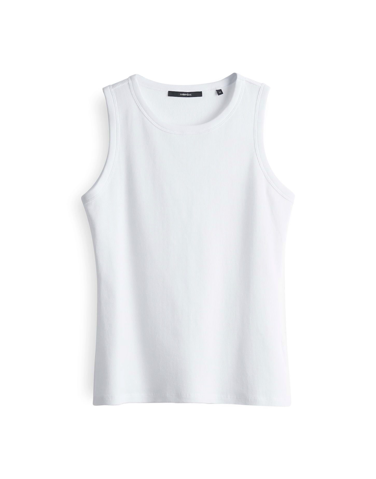 Tanktop Geripptes Top KLEANNE Slim aus BCI Cotton Mix