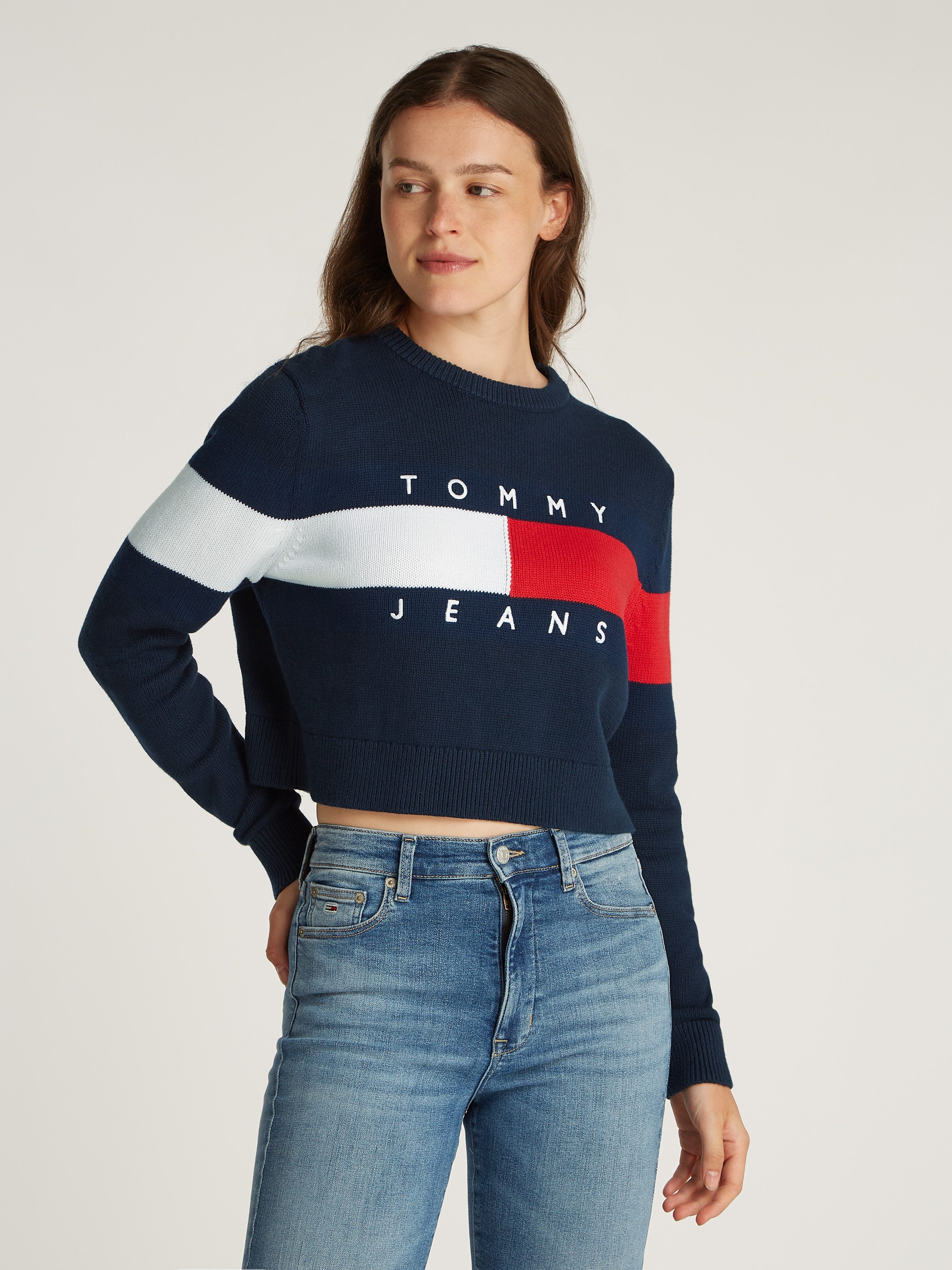 Tommy Jeans Curve Strickpullover TJW CENTER günstig online kaufen