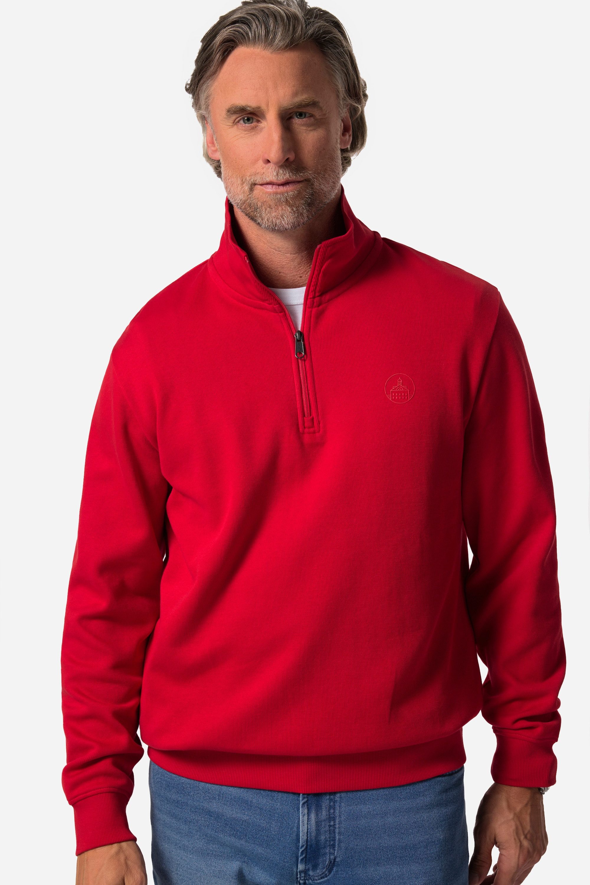 Sweatshirt Sweat-Troyer Zippkragen
