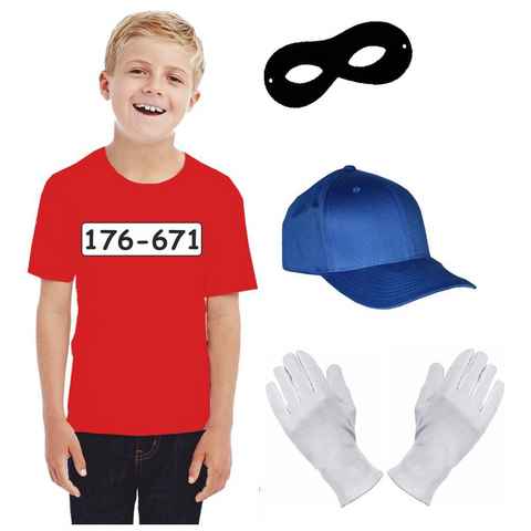 coole-fun-t-shirts Kostüm Kinder Set Gangster Bande KOSTÜM - Fasching - Karneval - T-Shirt