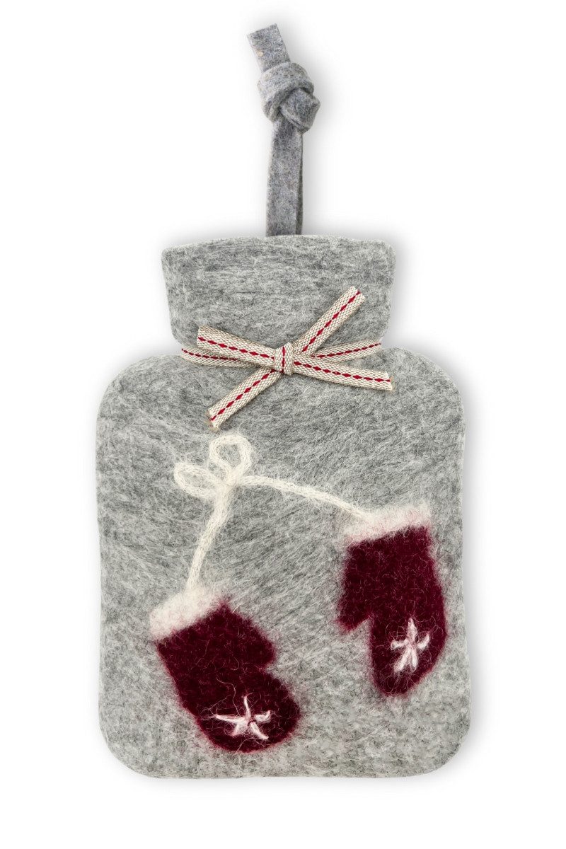 Dorothee Lehnen Wärmflasche Mini-Wärmflasche - HANDSCHUHE - hellgrau meliert, peyote
