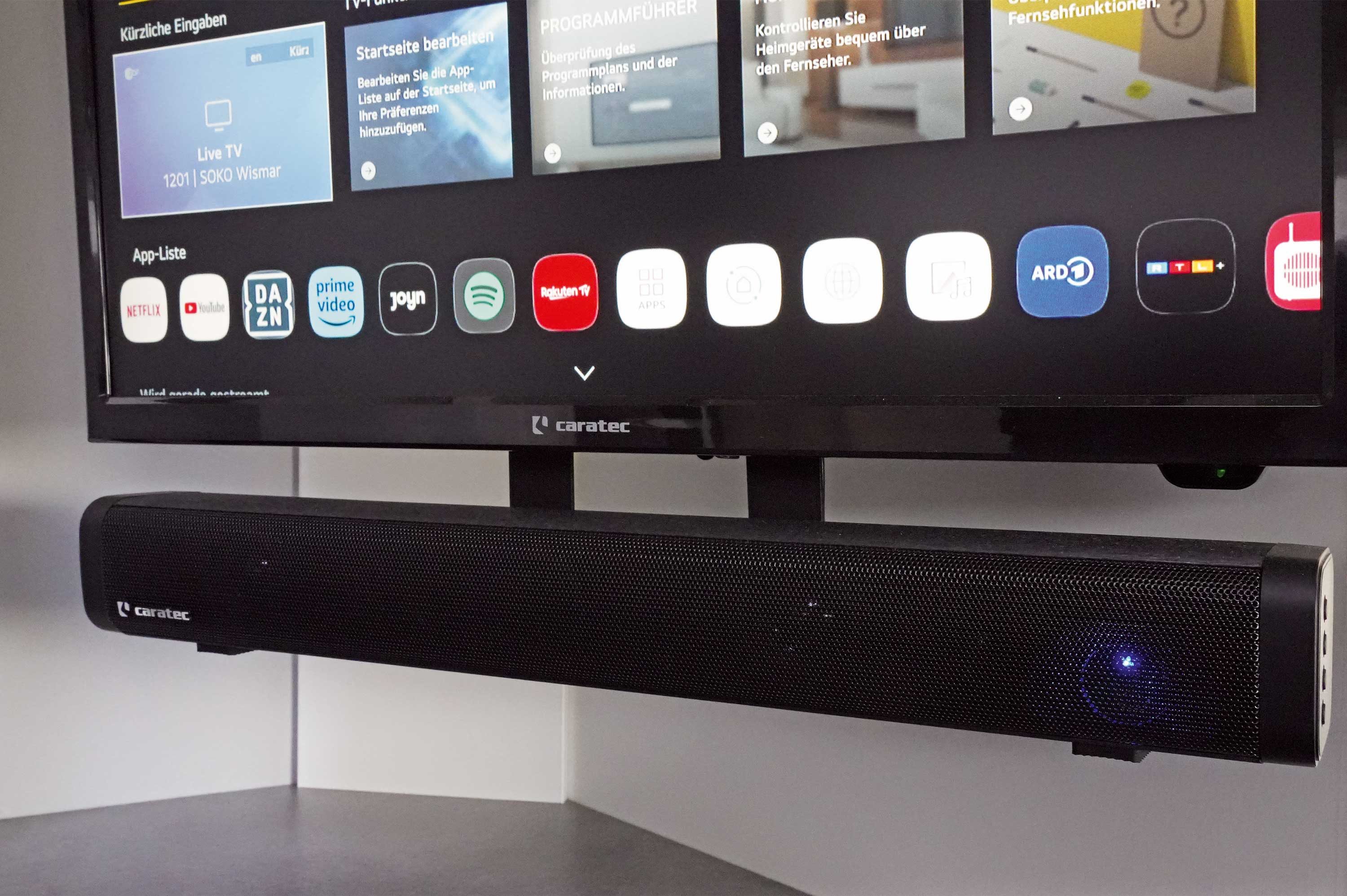 Caratec Audio CAS104BT Soundbar mit ARC und BT Soundbar