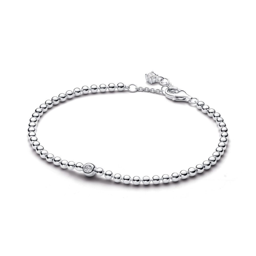 Pandora Bettelarmband Pandora Signature Kugeln & Funkelnde Steine Armband 594822C01-18