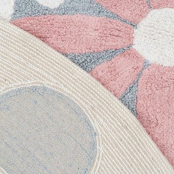 Teppich Kinderteppich Blume Baumwolle 150 cm, Bigbuy, Höhe: 15 mm