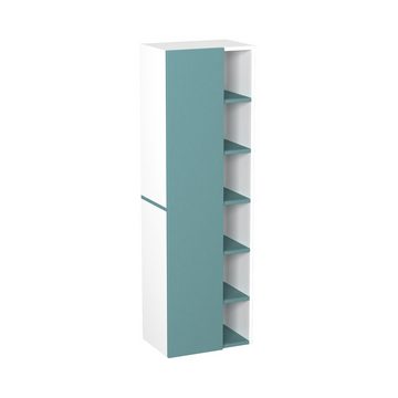 GARLIVO Badezimmer-Set Badezimmerschrank GLC1, hängend, stehend, Grün, Hochschrank, Breite 50cm