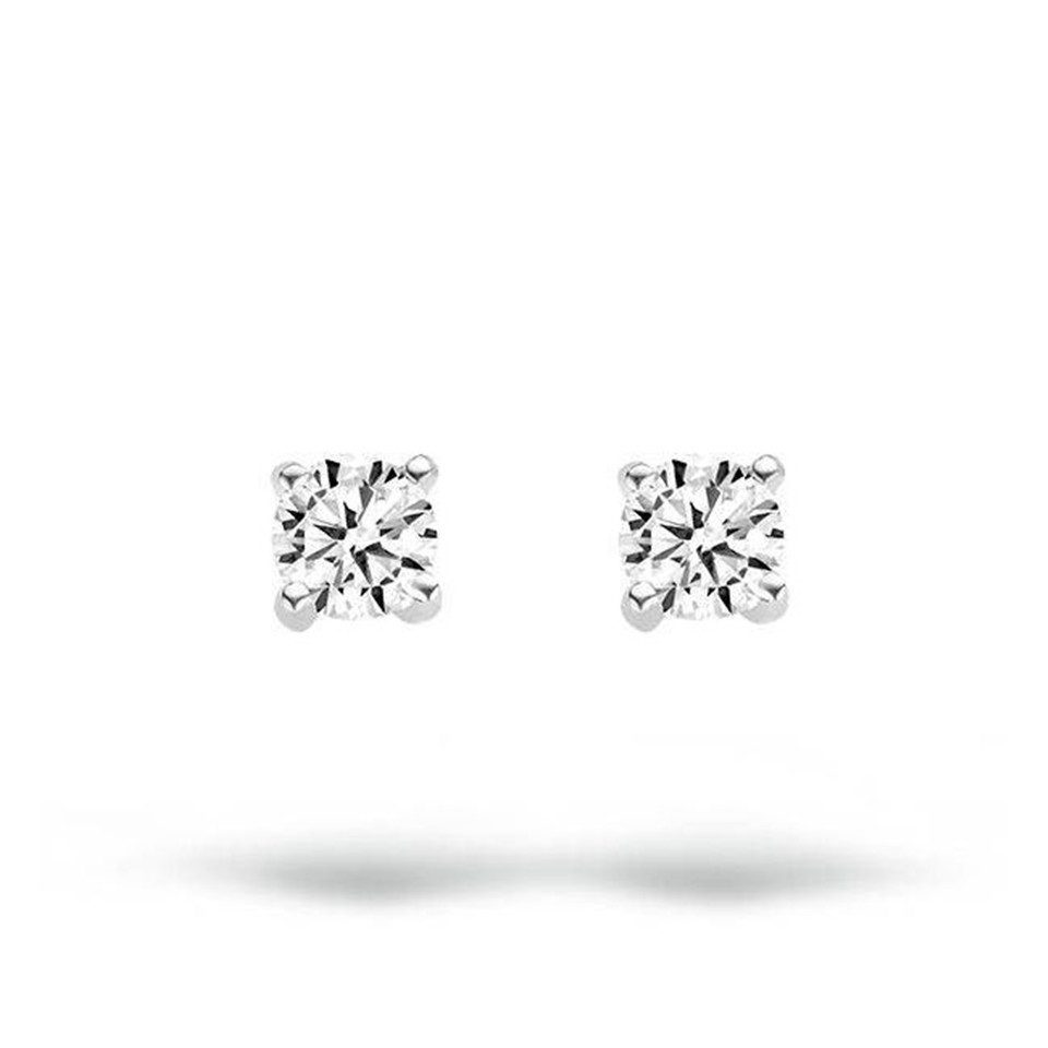 Blush Paar Ohrstecker BLUSH Ohrstecker 14 Karat Weißgold mit Zirkonia 7138WZI